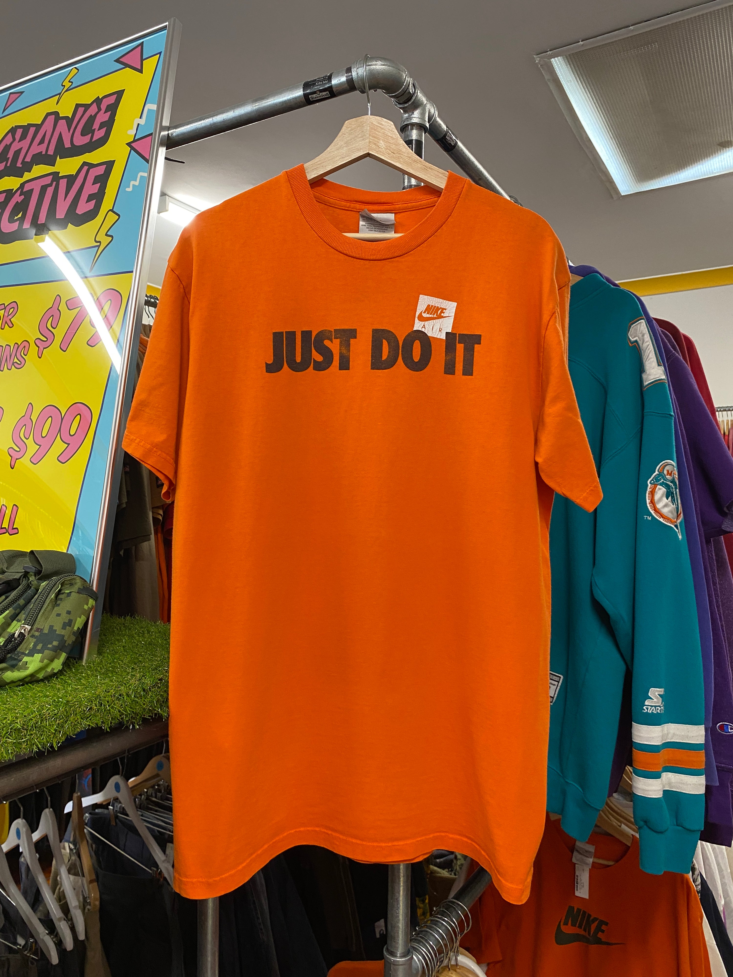 L - Nike Air: Just Do It Orange Tee