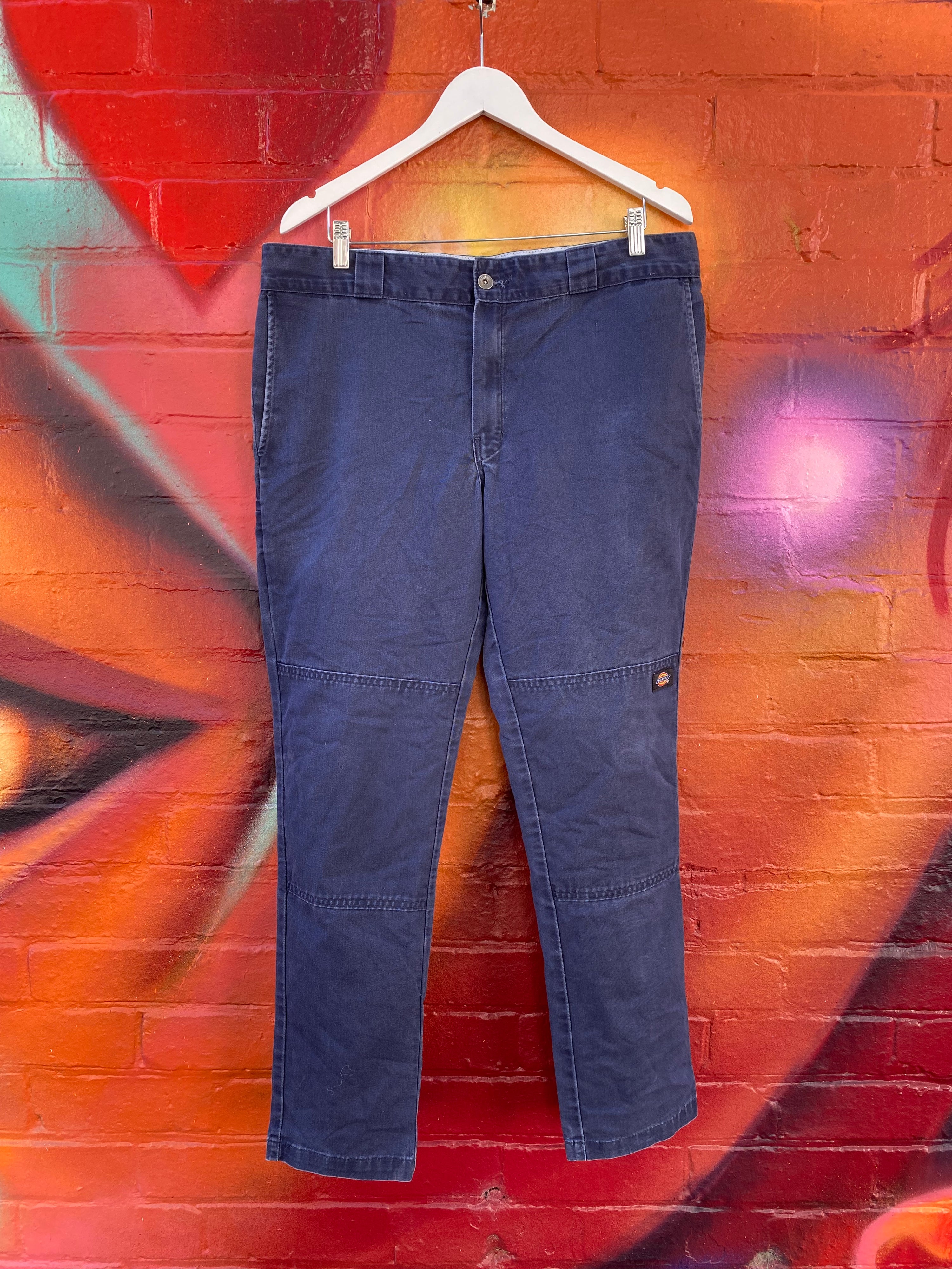 [36] Dickies Skinny Straight Navy Work Pants D161