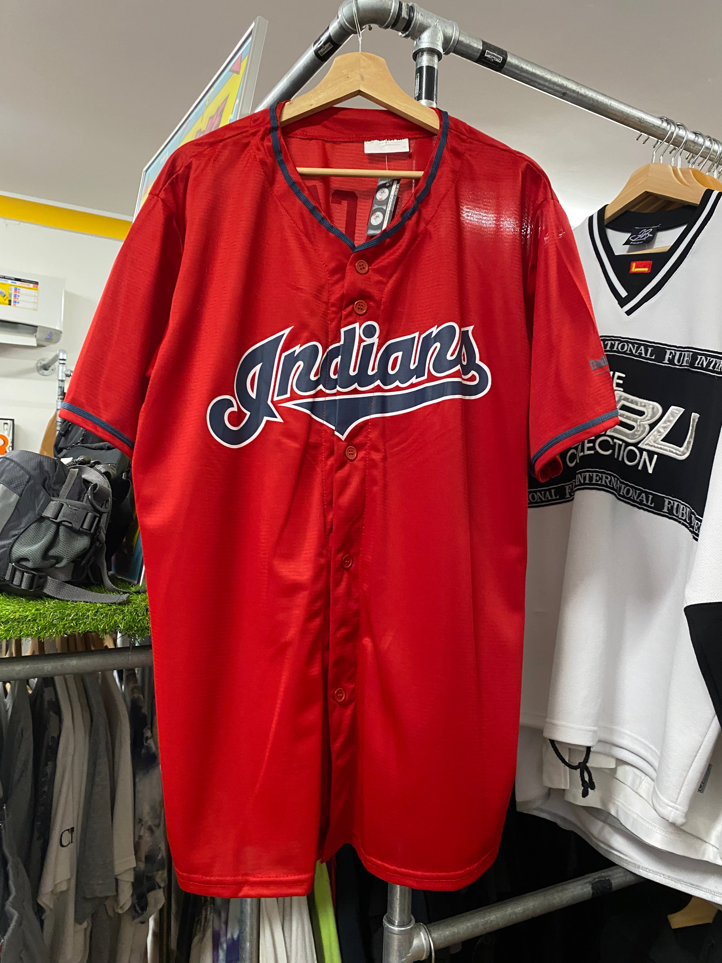 XL - Mercado #35 Indians Red Baseball Jersey