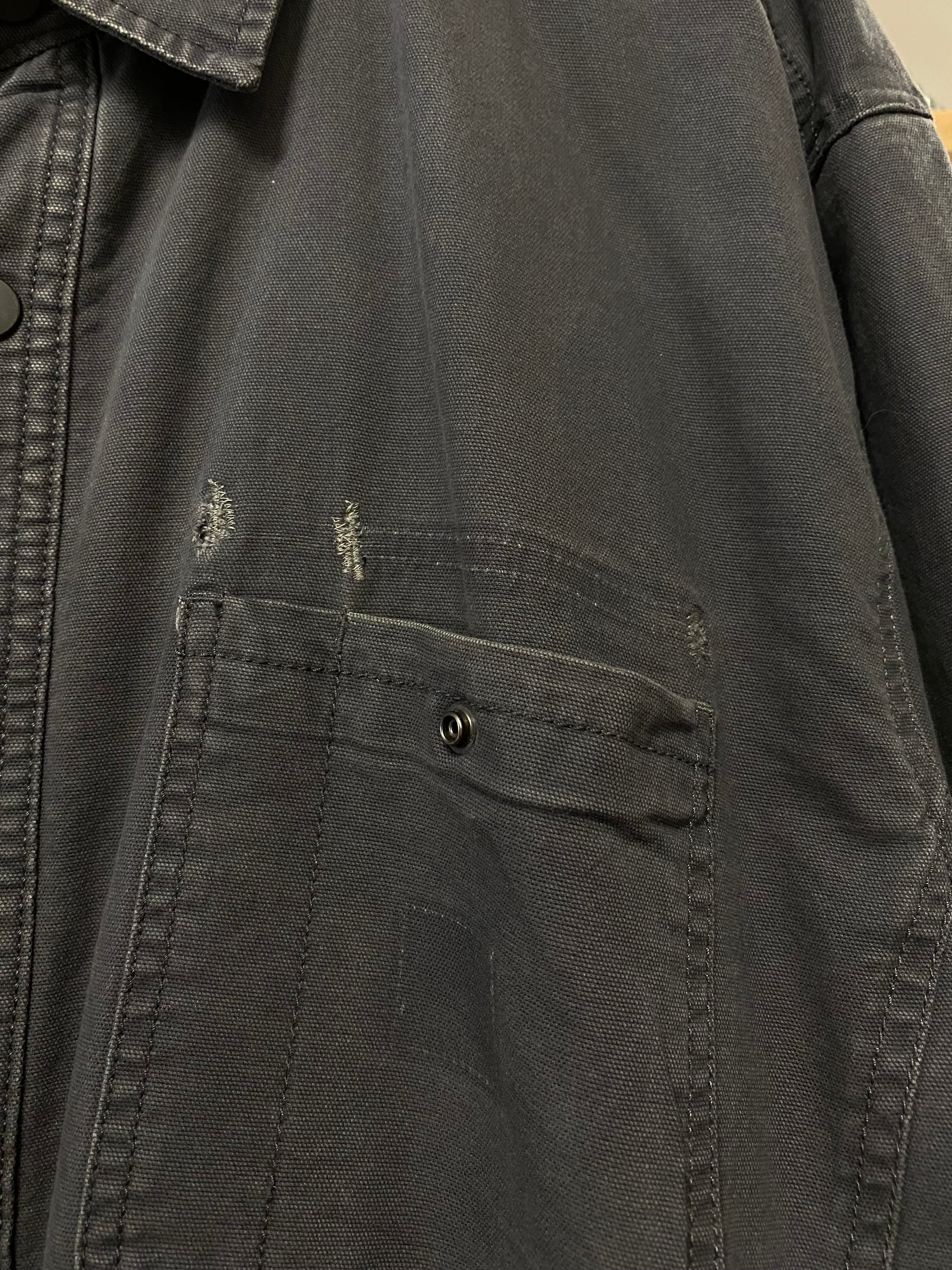 [XL] Carhartt Grey Fleece Lined Button Up