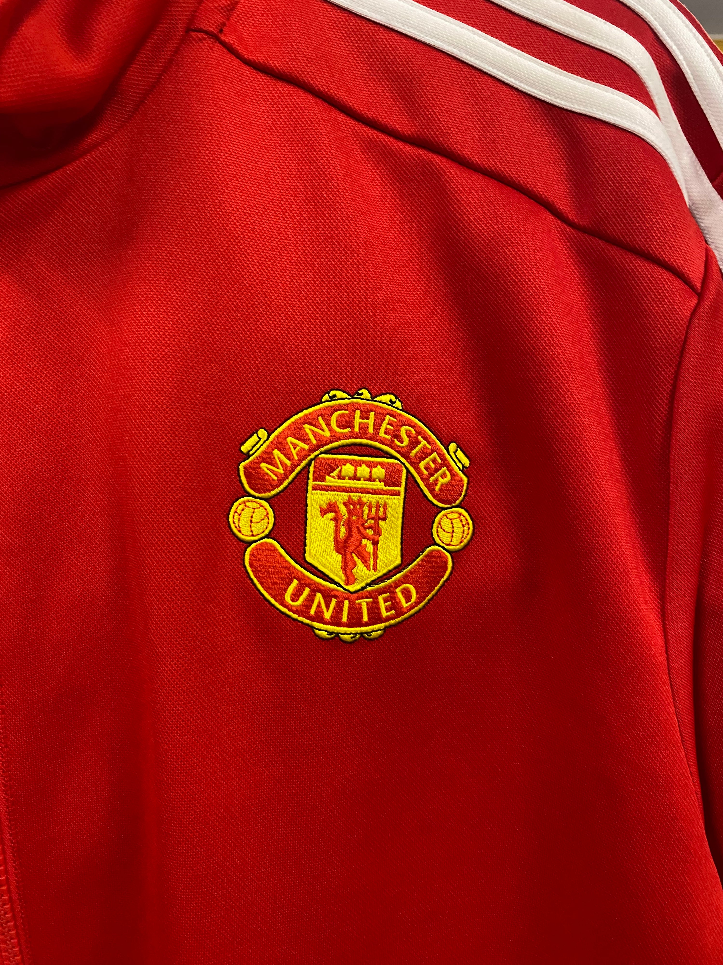 [M] 2015 Adidas x Manchester United Red Zip Up Jumper