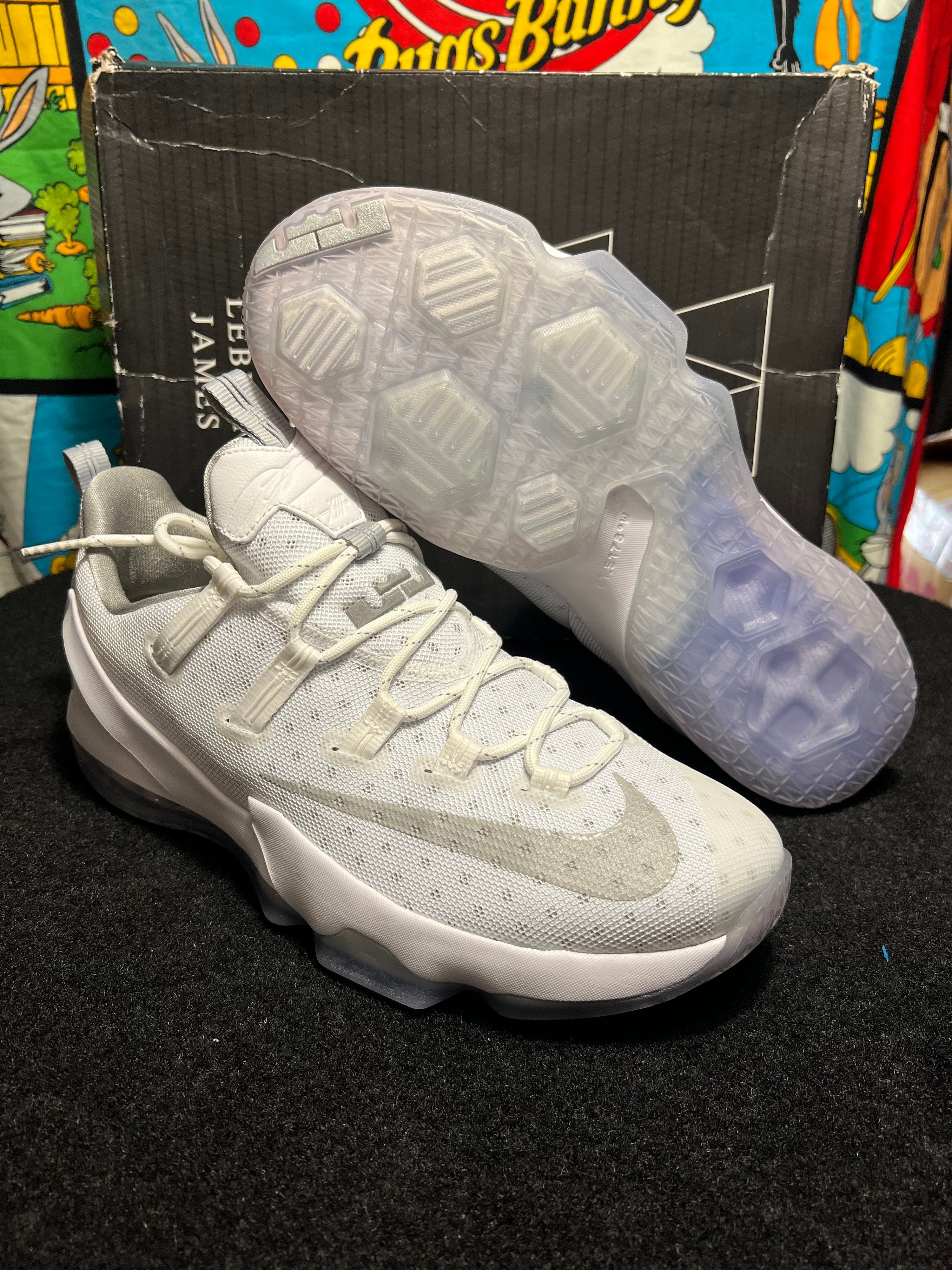 US12.5 - 2015 Lebron James 13 Low White NEW 831925-100