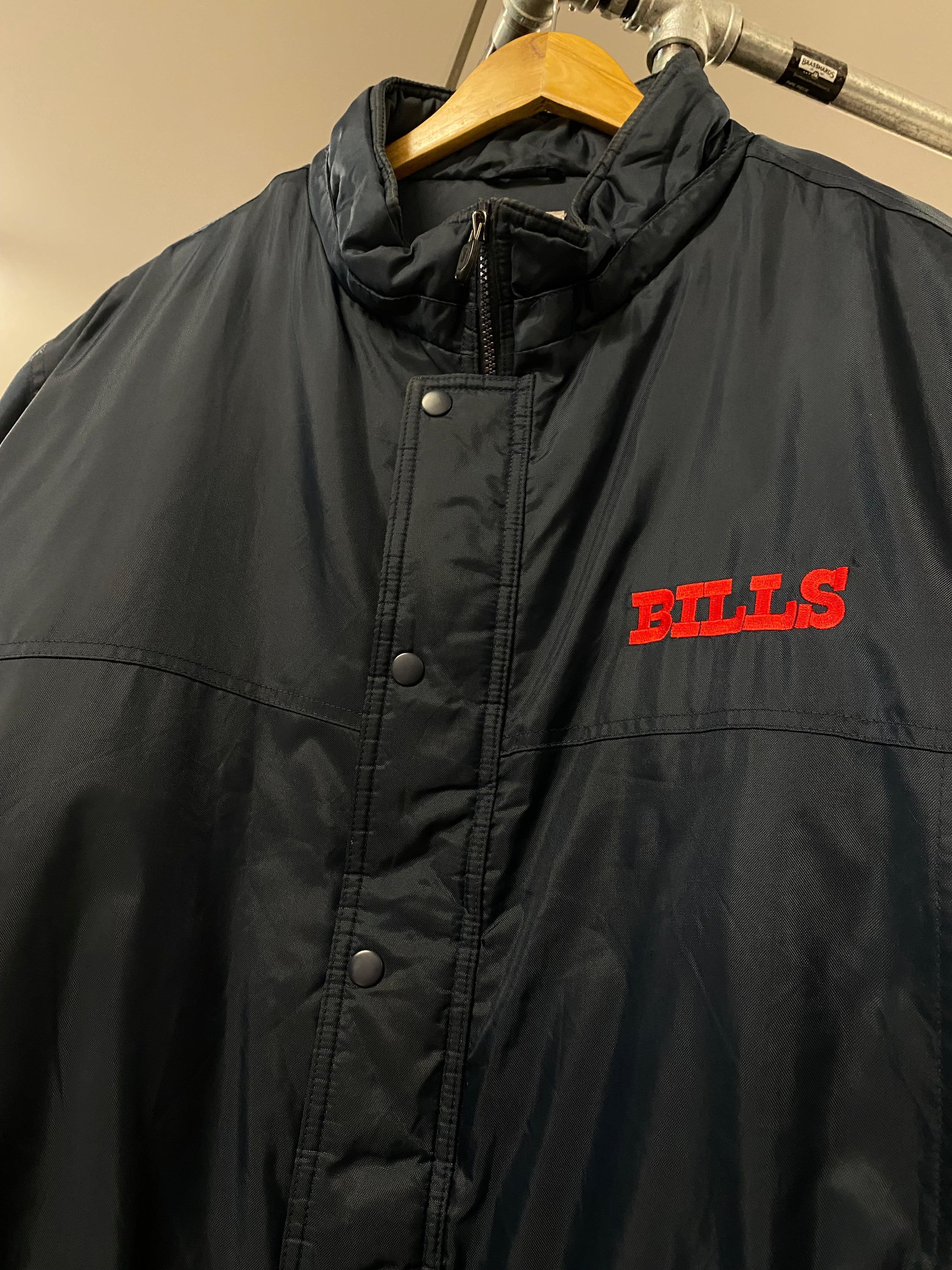 [XL] Buffalo Bills Embroidered Blue Jacket