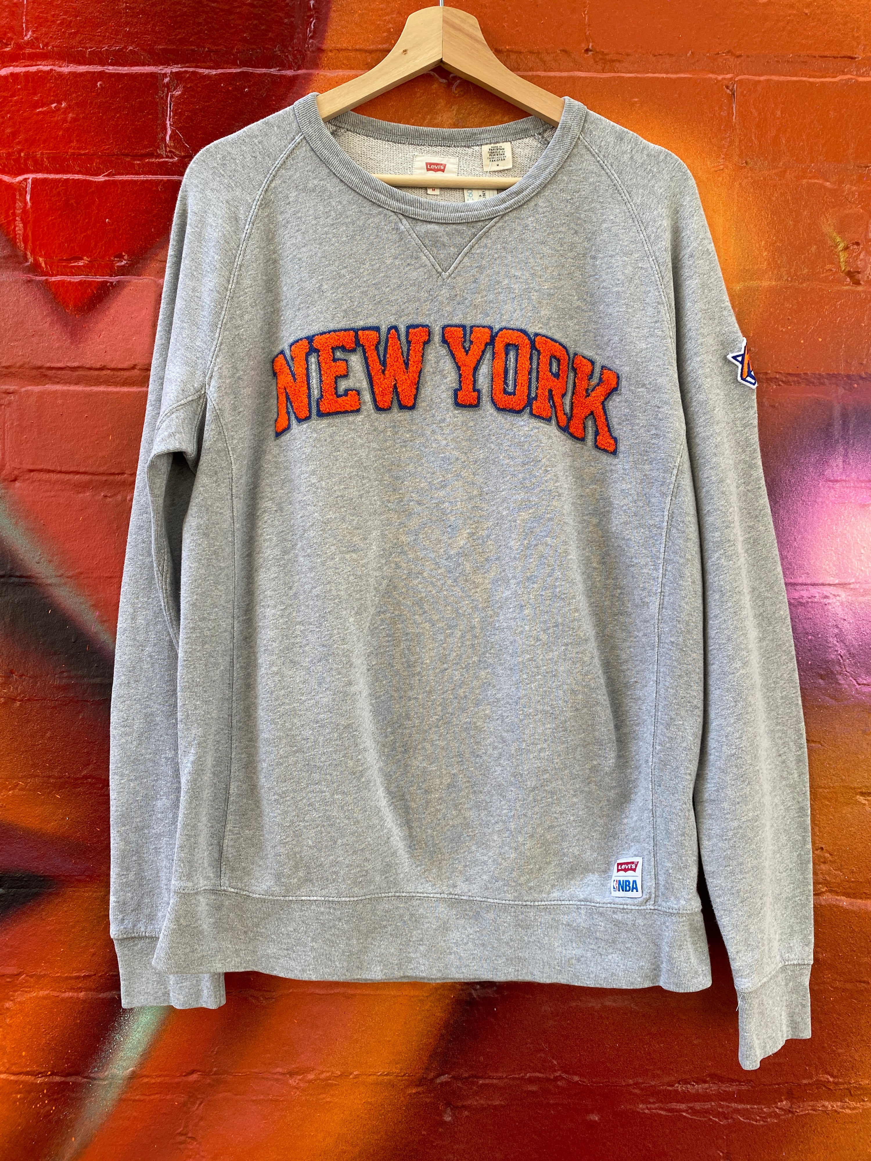 M - New York Knicks x Levis Grey Jumper