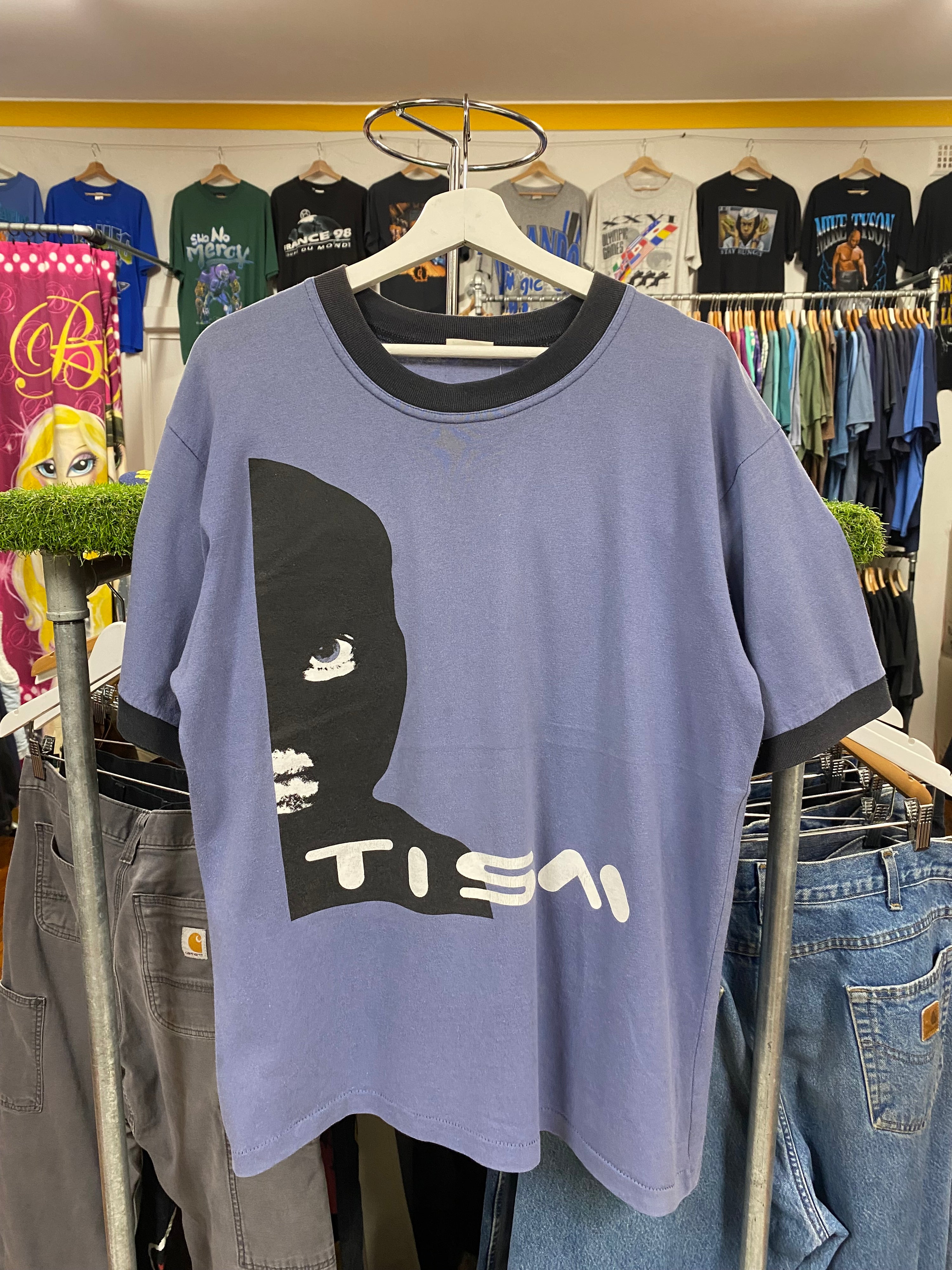 [M] 1990s Tism Double Sided Ringer Tshirt