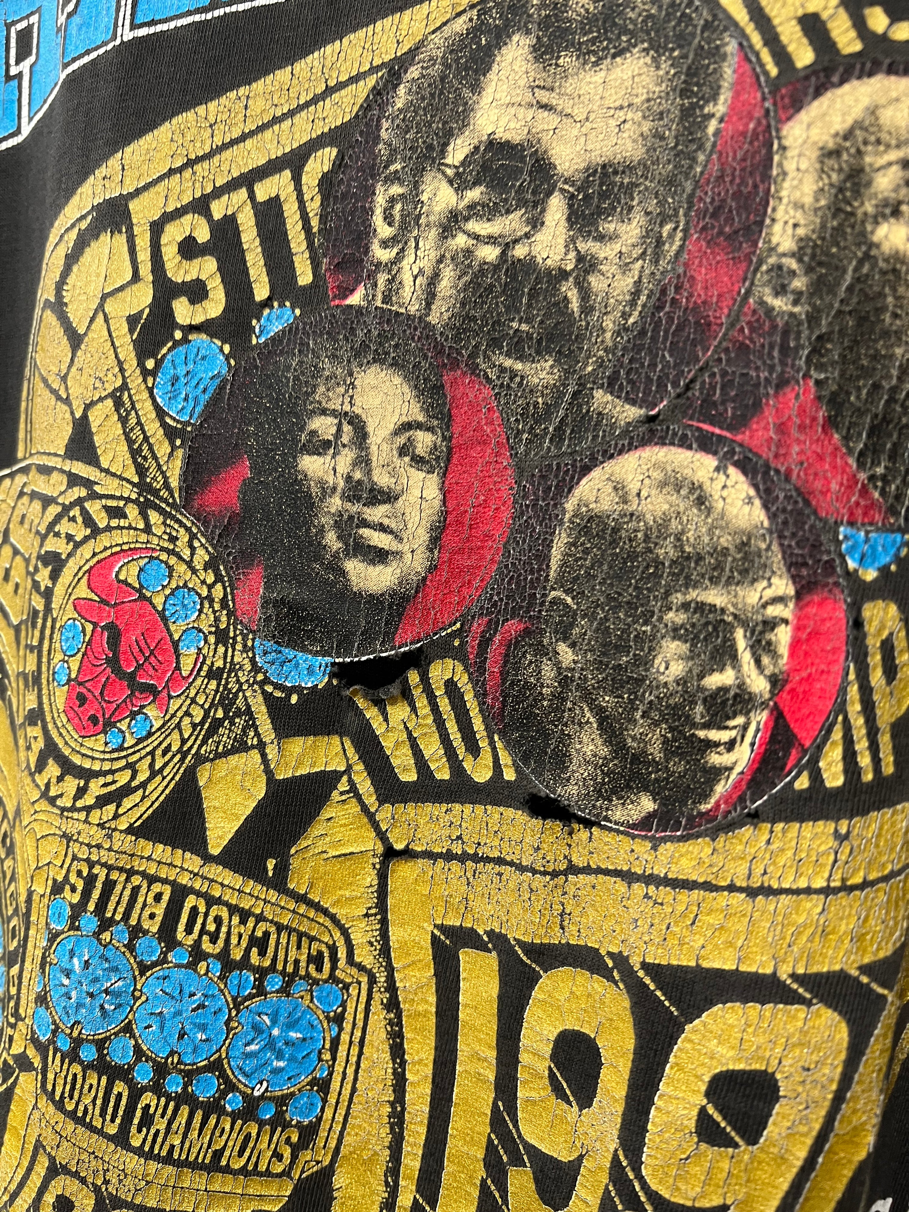 [XL] Distressed 1996 Chicago Bulls NBA Champions Tee