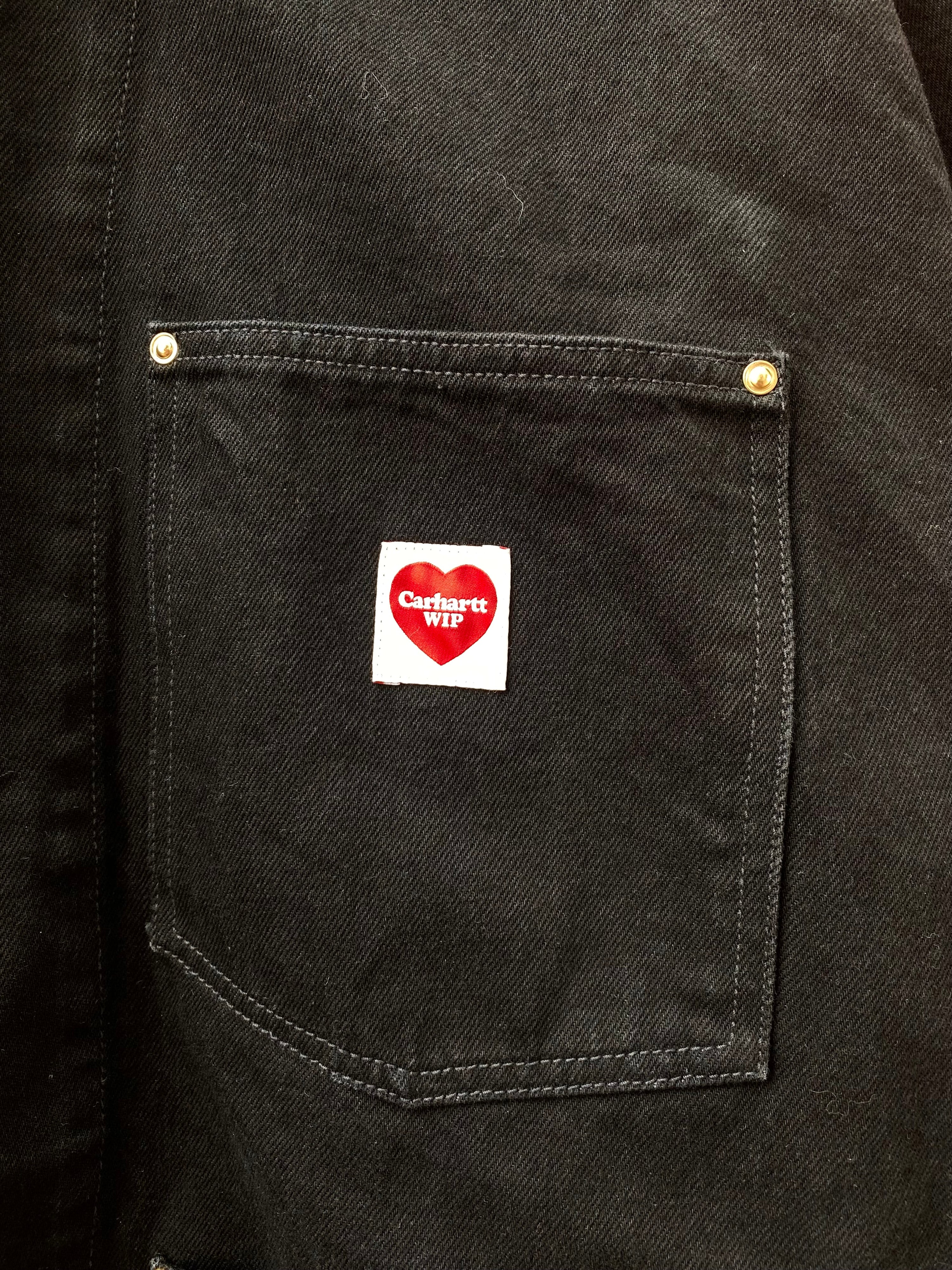 [2XL] Carhartt WIP Heart Patch Nash Chore Jacket Black