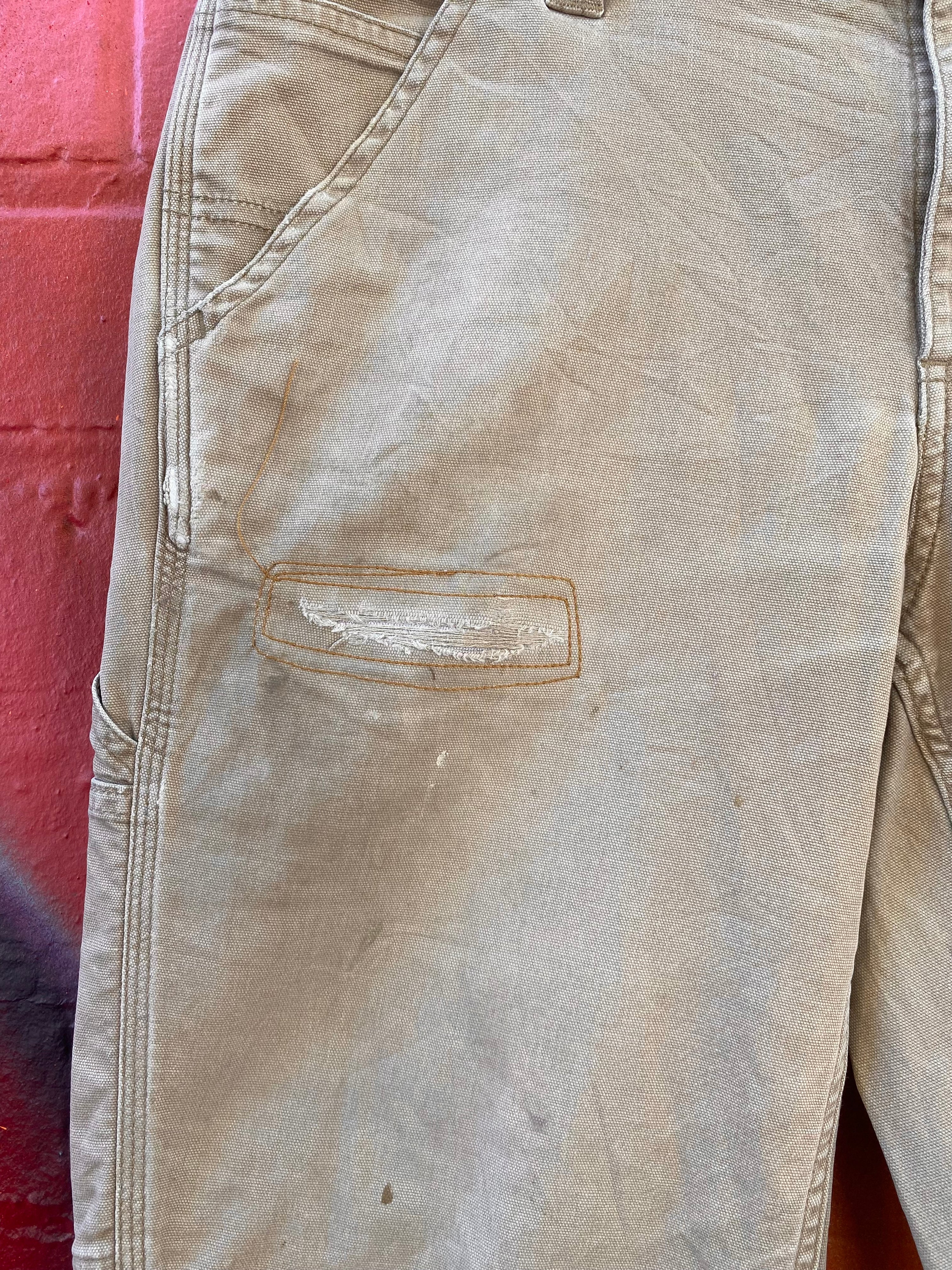 [34] Carhartt Tan 102080 Carpenter Pants