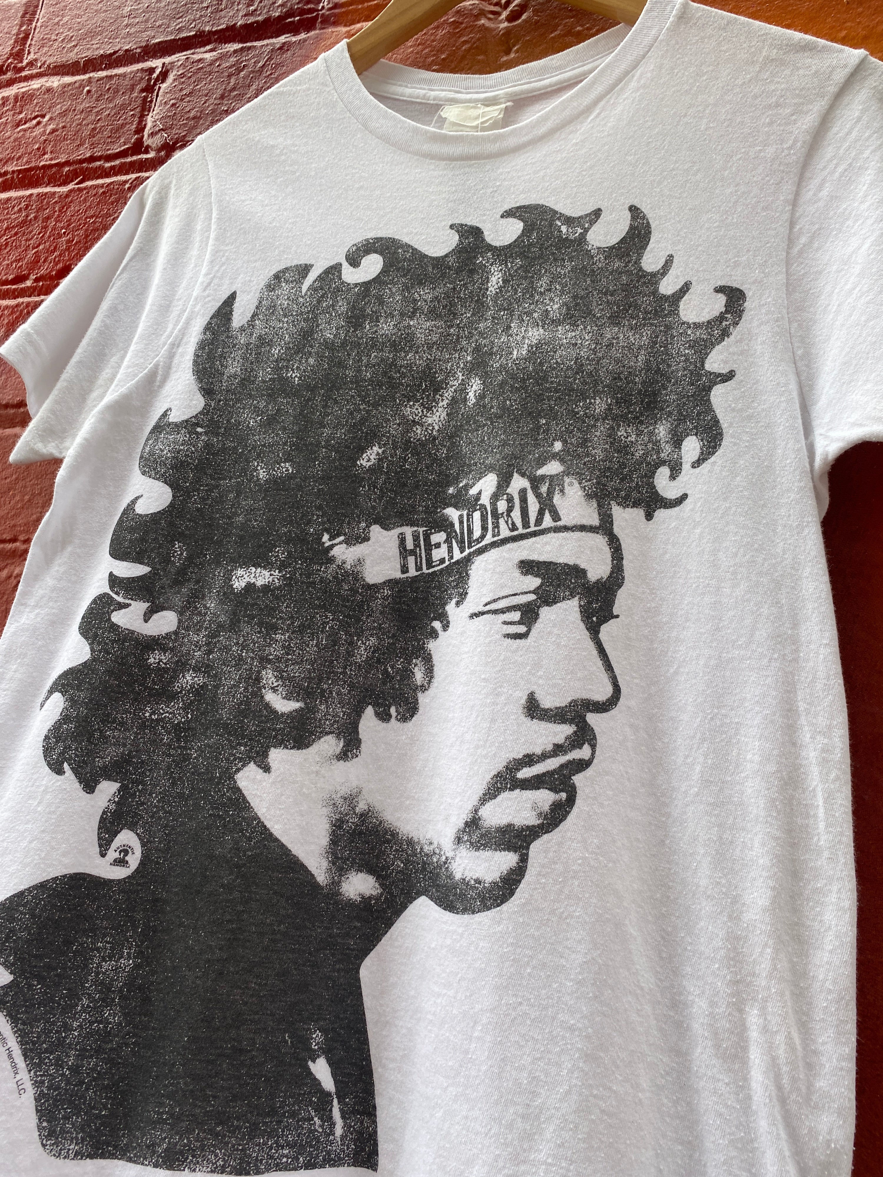 S - Jimi Hendrix Headband White Tee