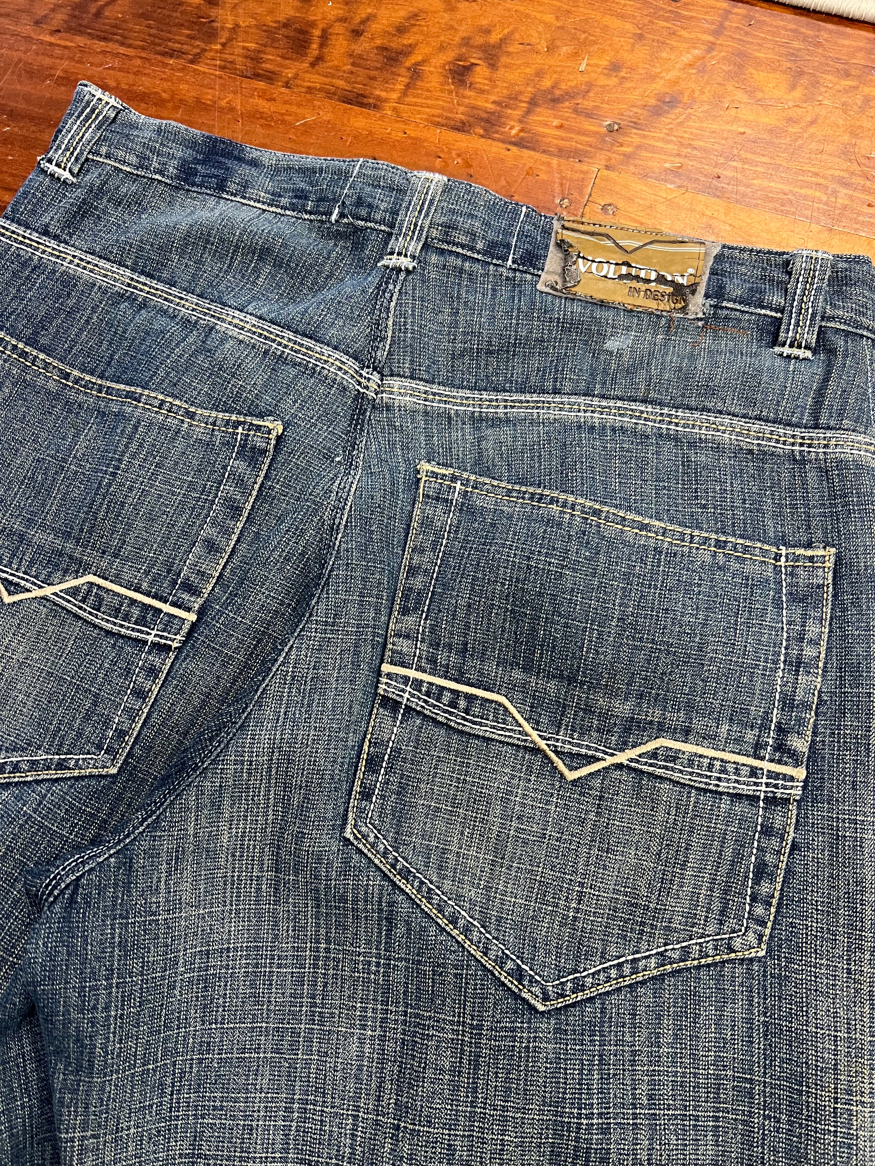 34 - Evolution Long Denim Shorts