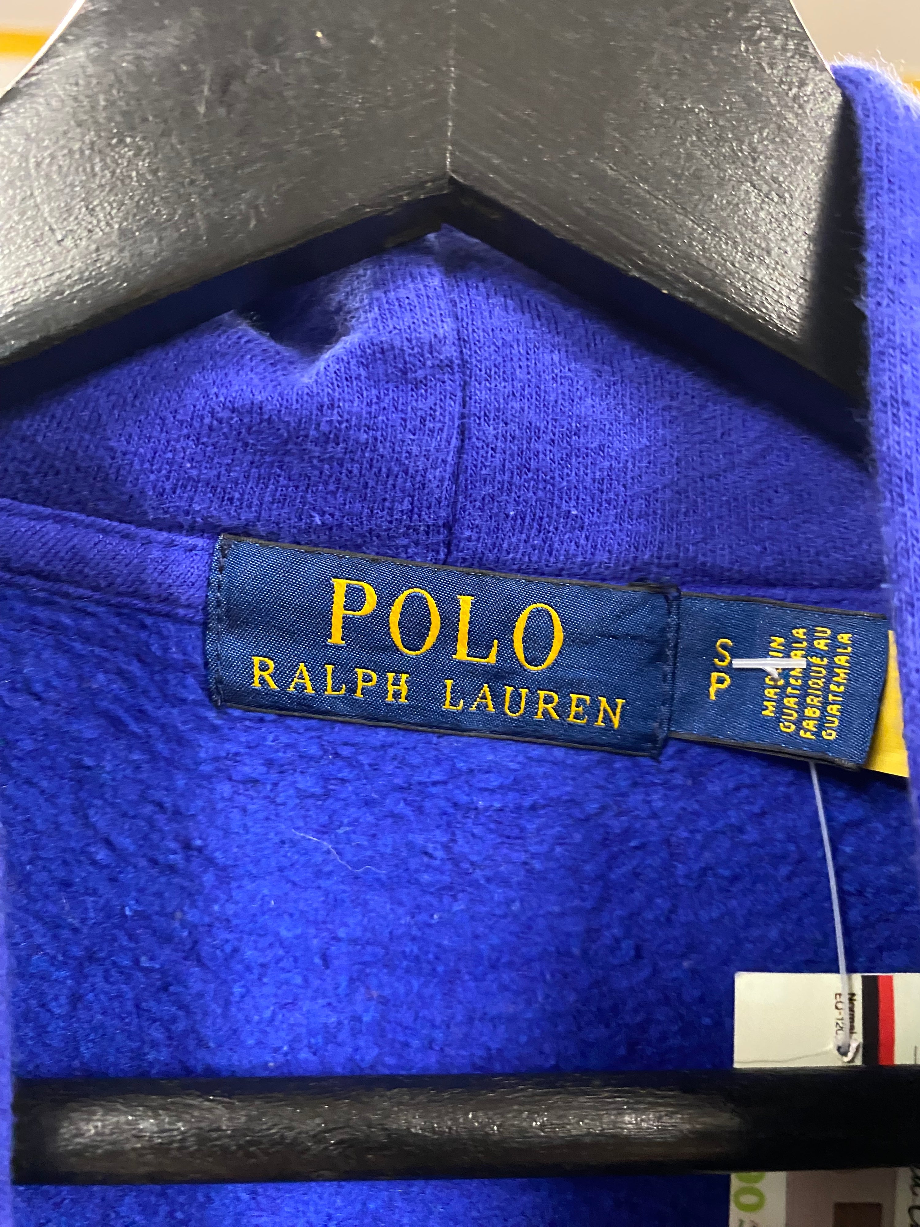 [S] Polo Ralph Lauren Blue/Yellow Logo Hoodie