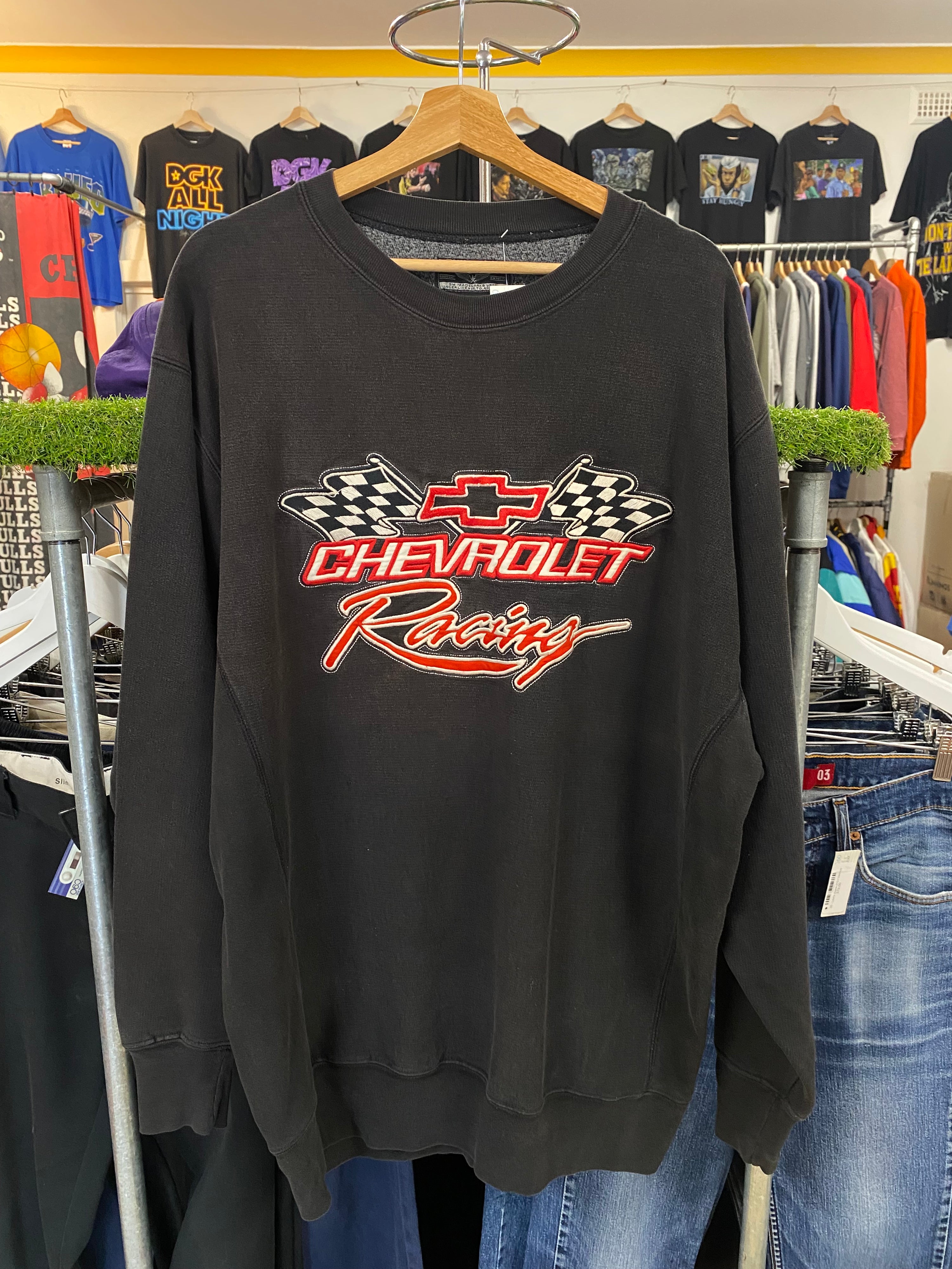 [XL] Vintage Chevrolet Racing Embroidered Heavyweight Jumper
