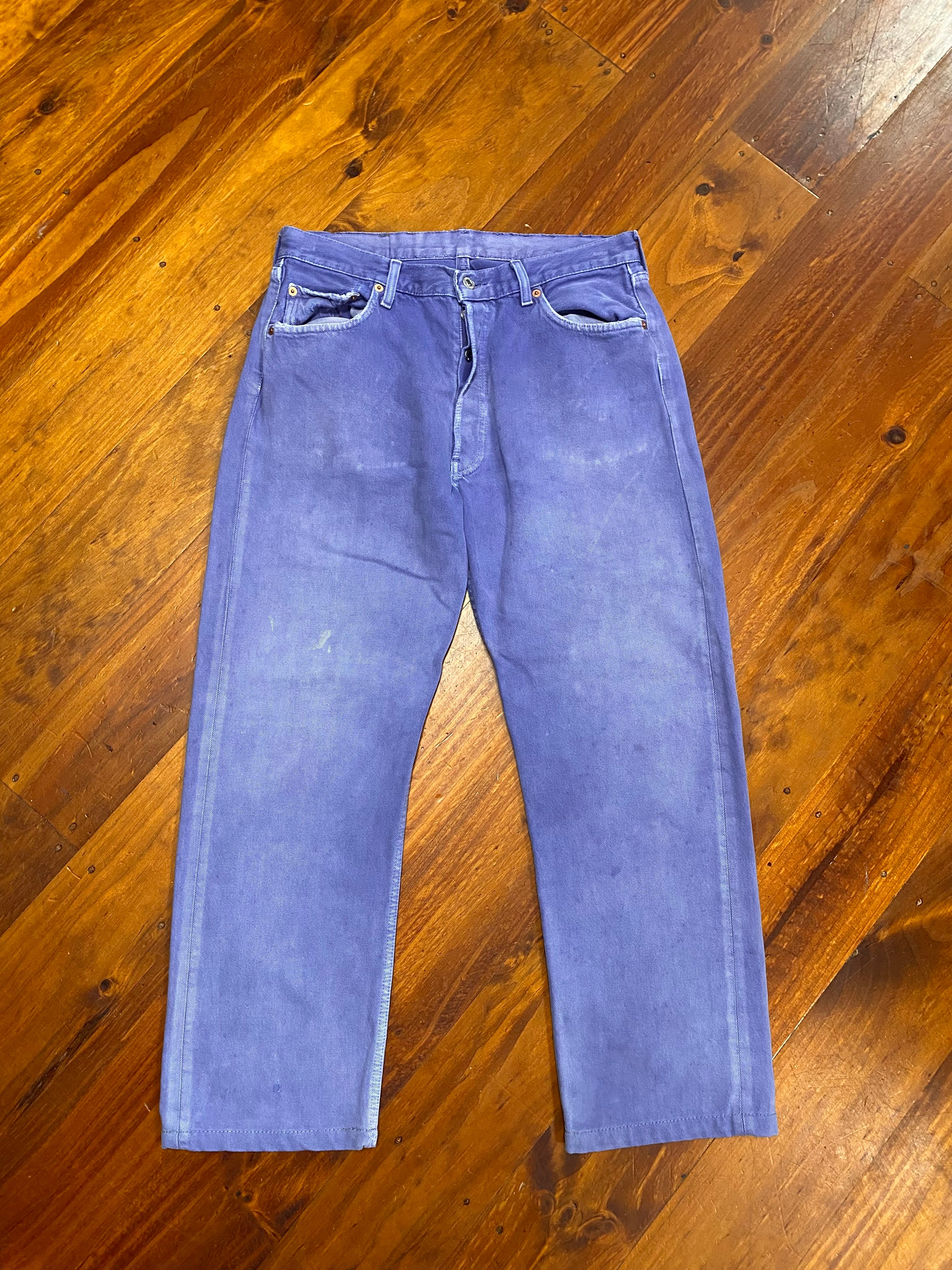 [29] Levis 501 Purple Dyed Jeans 29x30