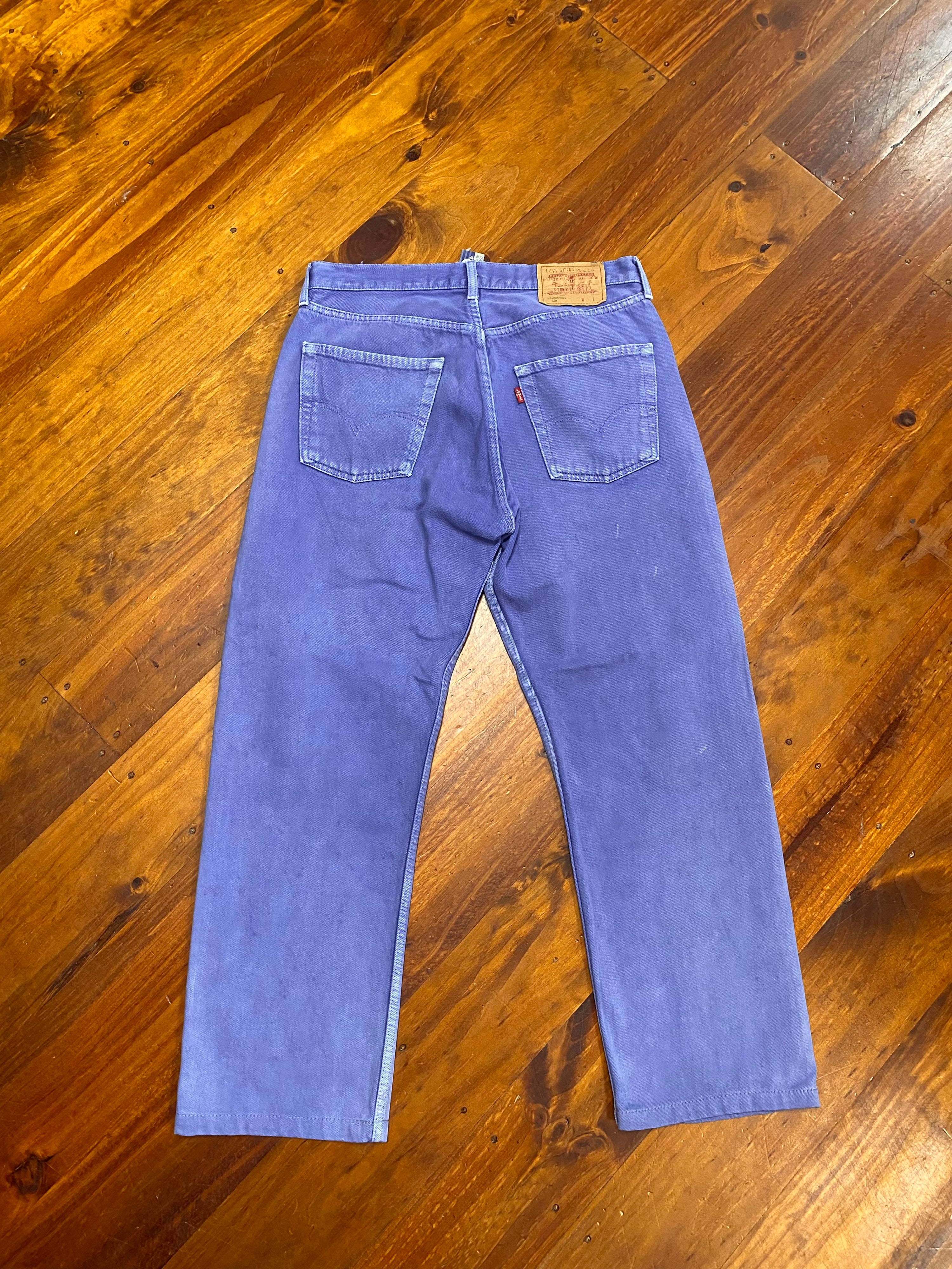 [29] Levis 501 Purple Dyed Jeans 29x30