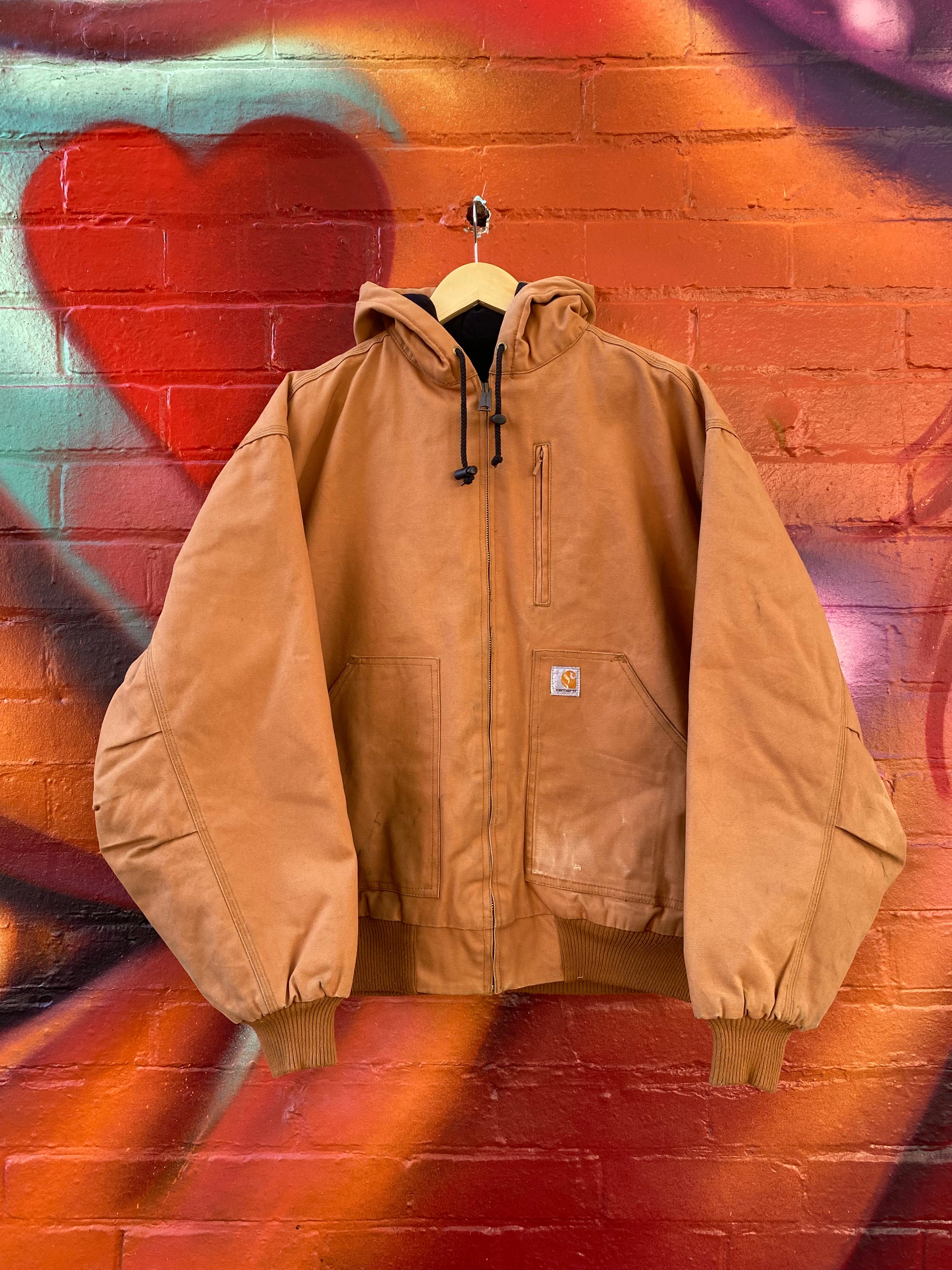 [XL] Carhartt Light Brown Active Jacket w/ Chore Pockets