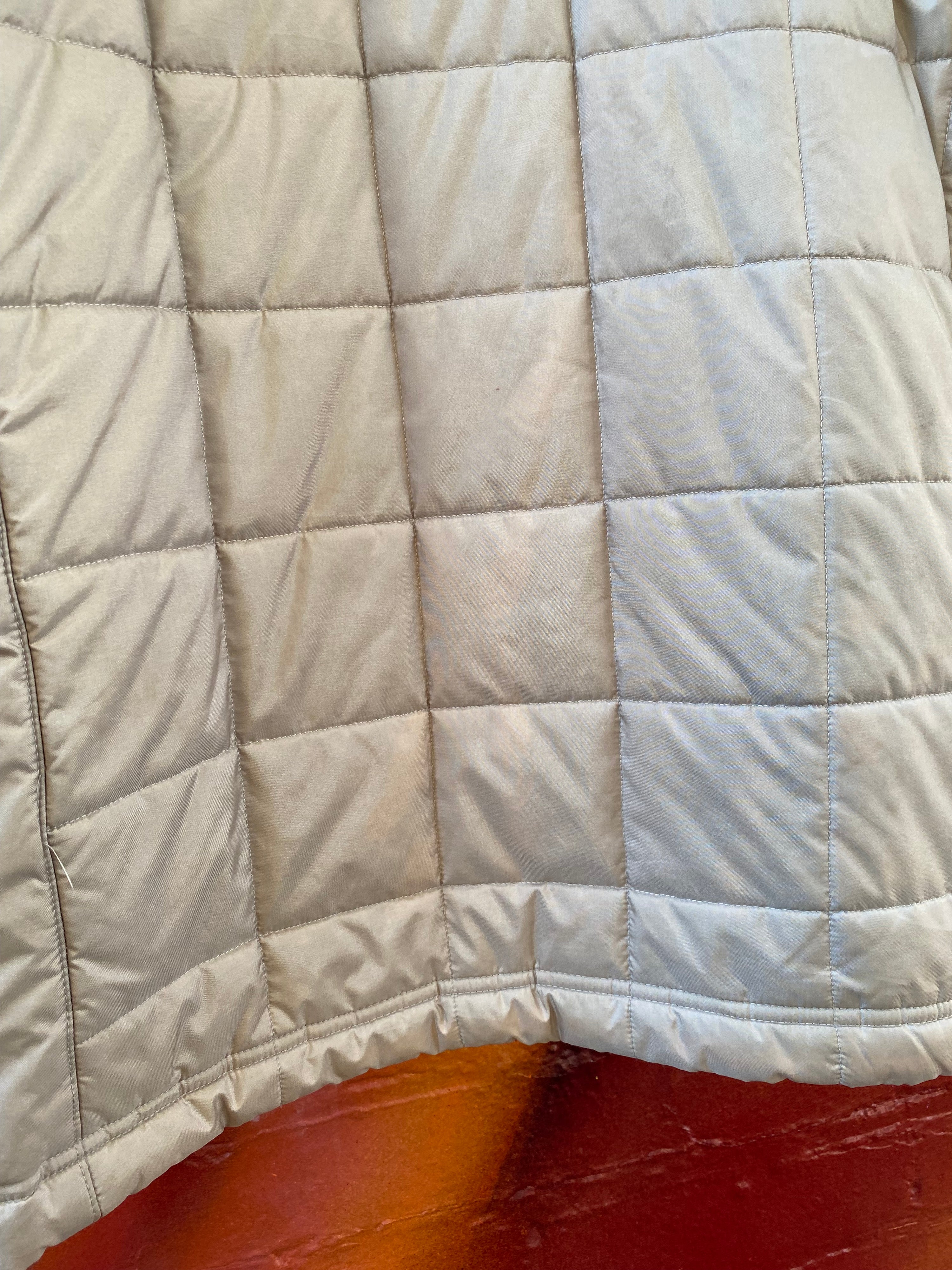 [L] Adidas Cream/Coffee Puffer Jacket
