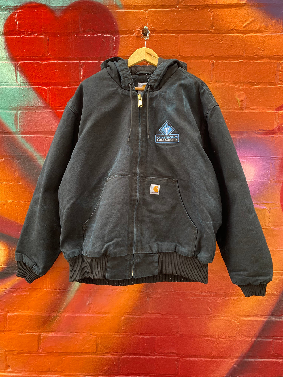 [XL] Carhartt XL Black Active Jacket 'Katastrophe Master Restoration'