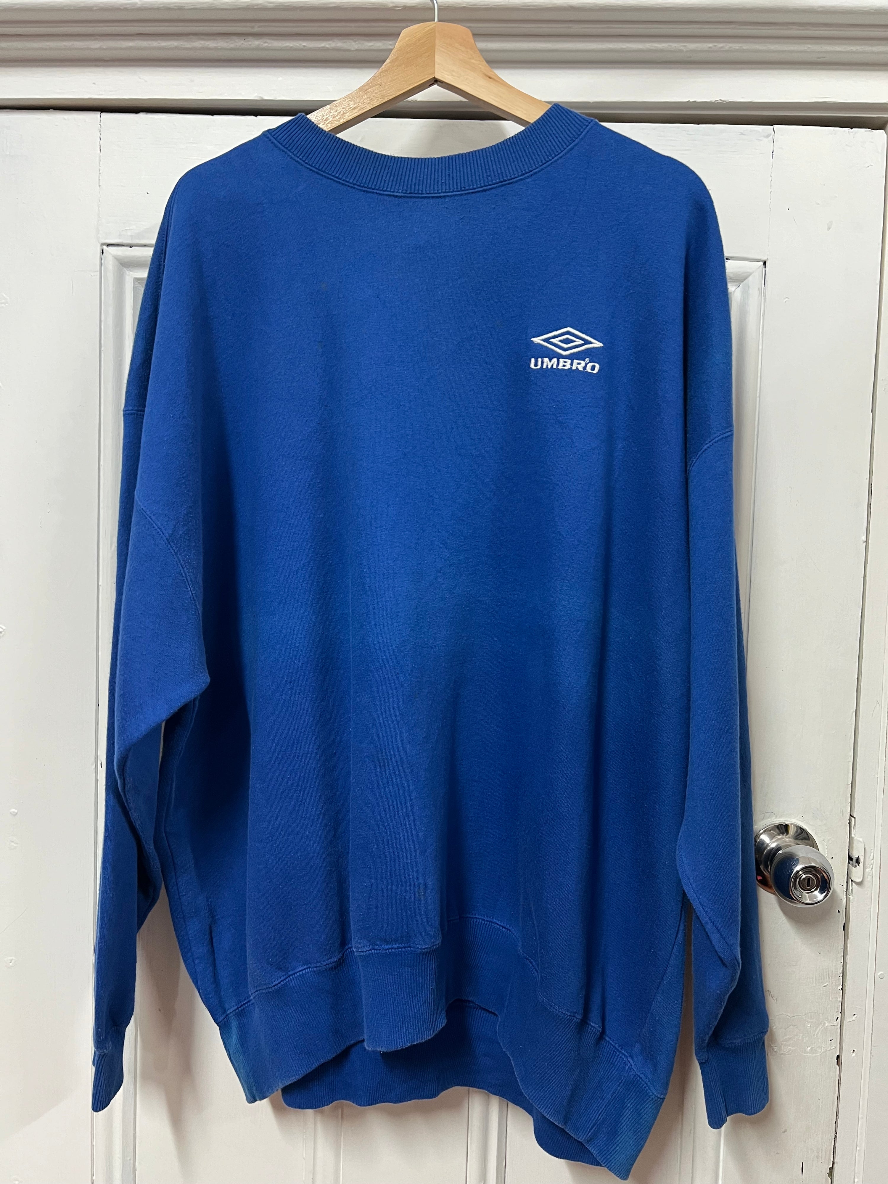 2XL - Embroidered Umbro Blue Jumper