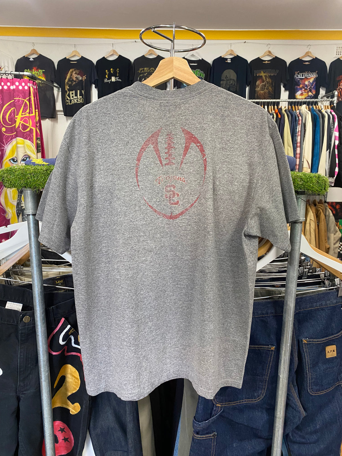 L - Vintage Nike USC Football DS Grey Tee