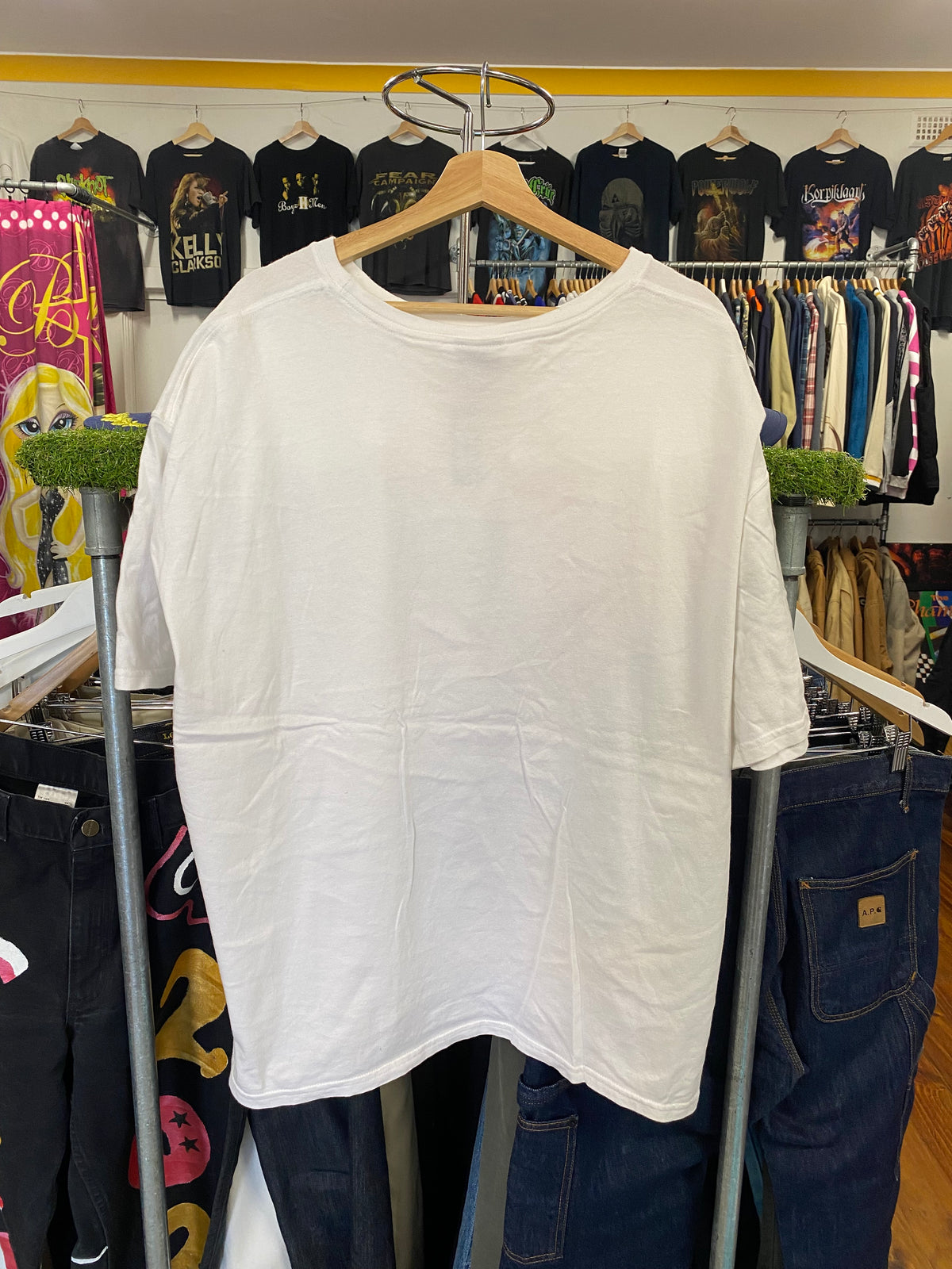 [3XL] 2000s Nike Air White Tshirt Red Logo