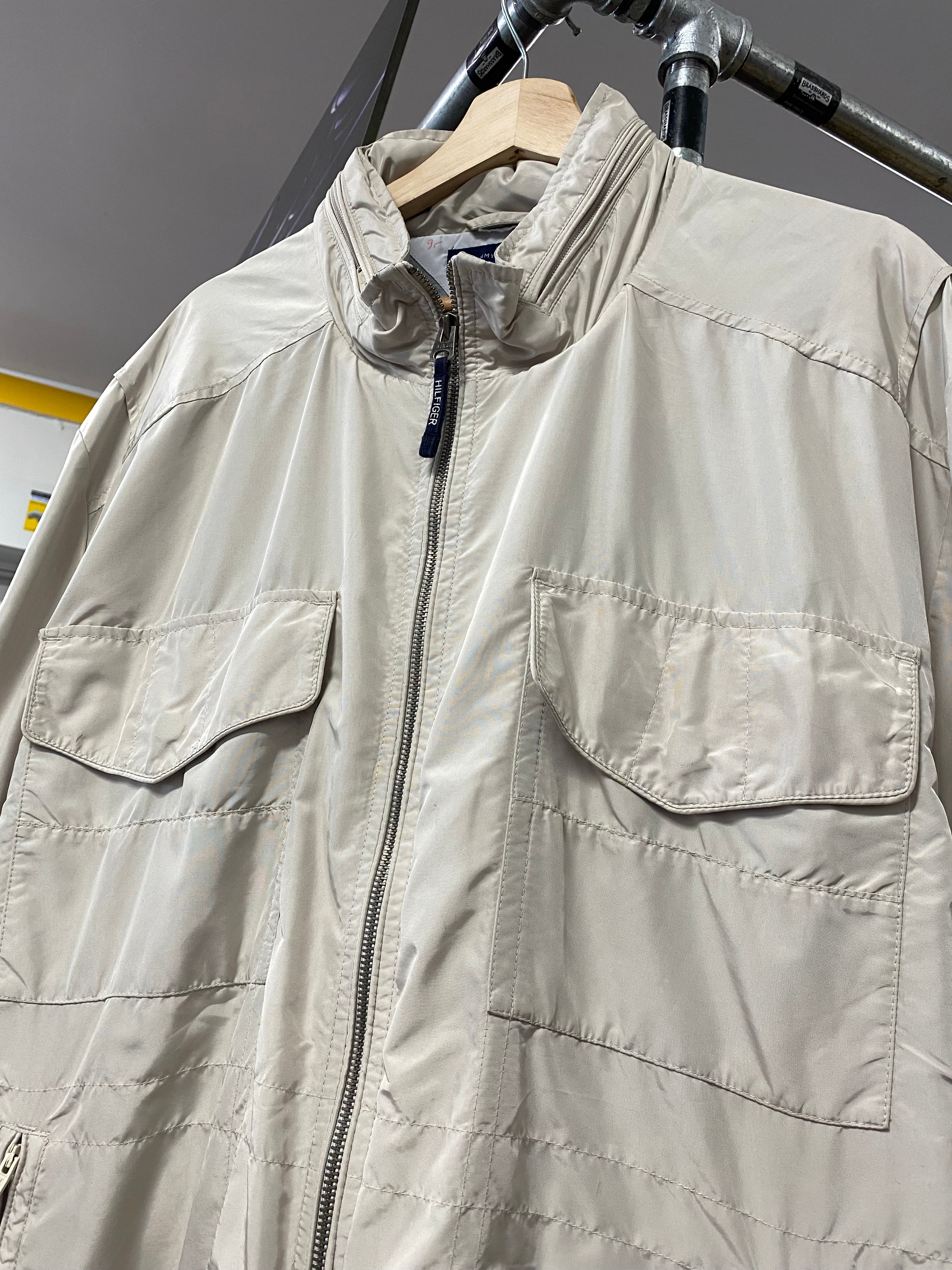 2XL - Tommy Hilfiger 4 Pocket Chore Jacket Stone Tan