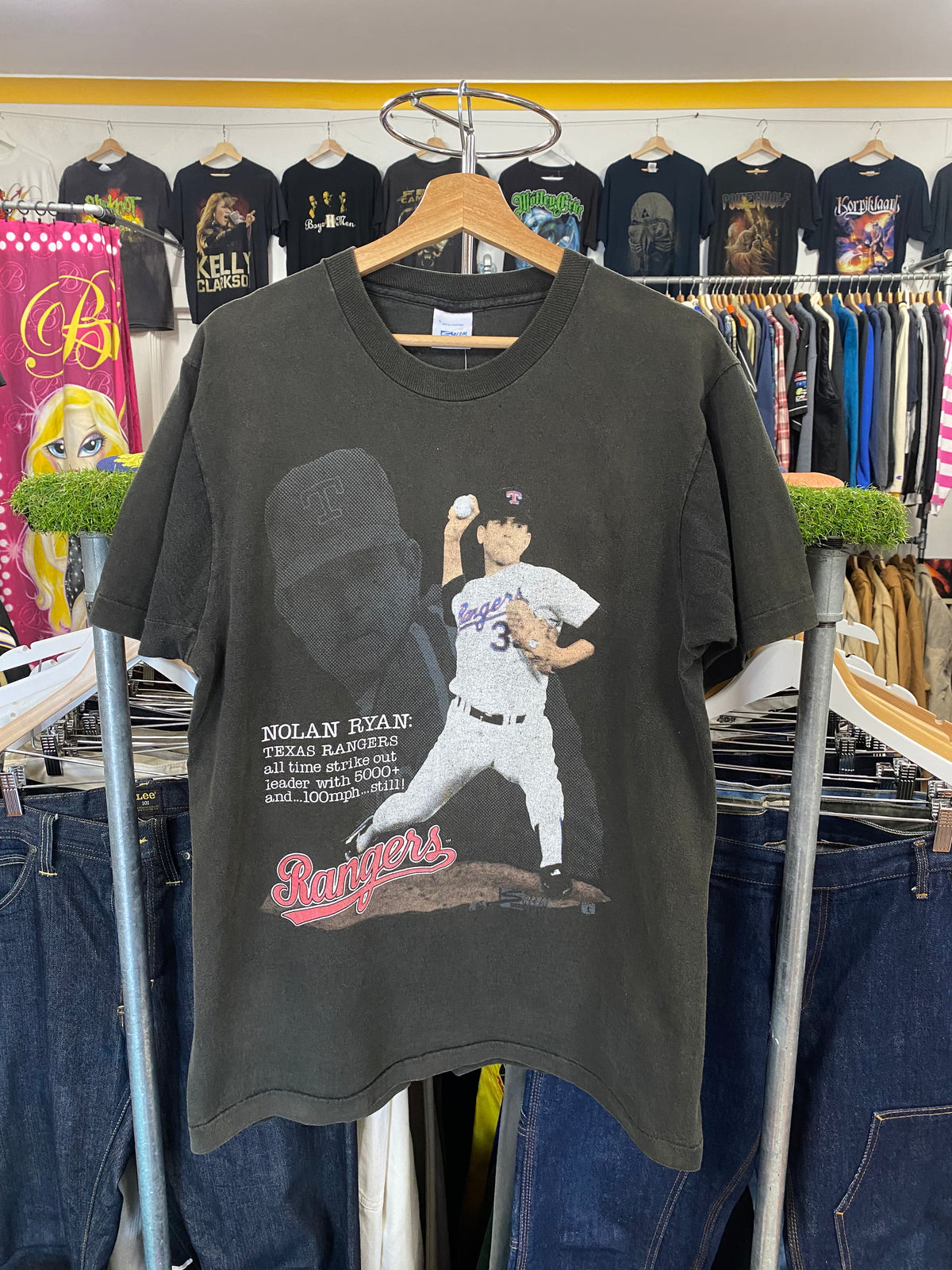 [L] 1990 Nolan Ryan Texas Rangers Salem Tshirt