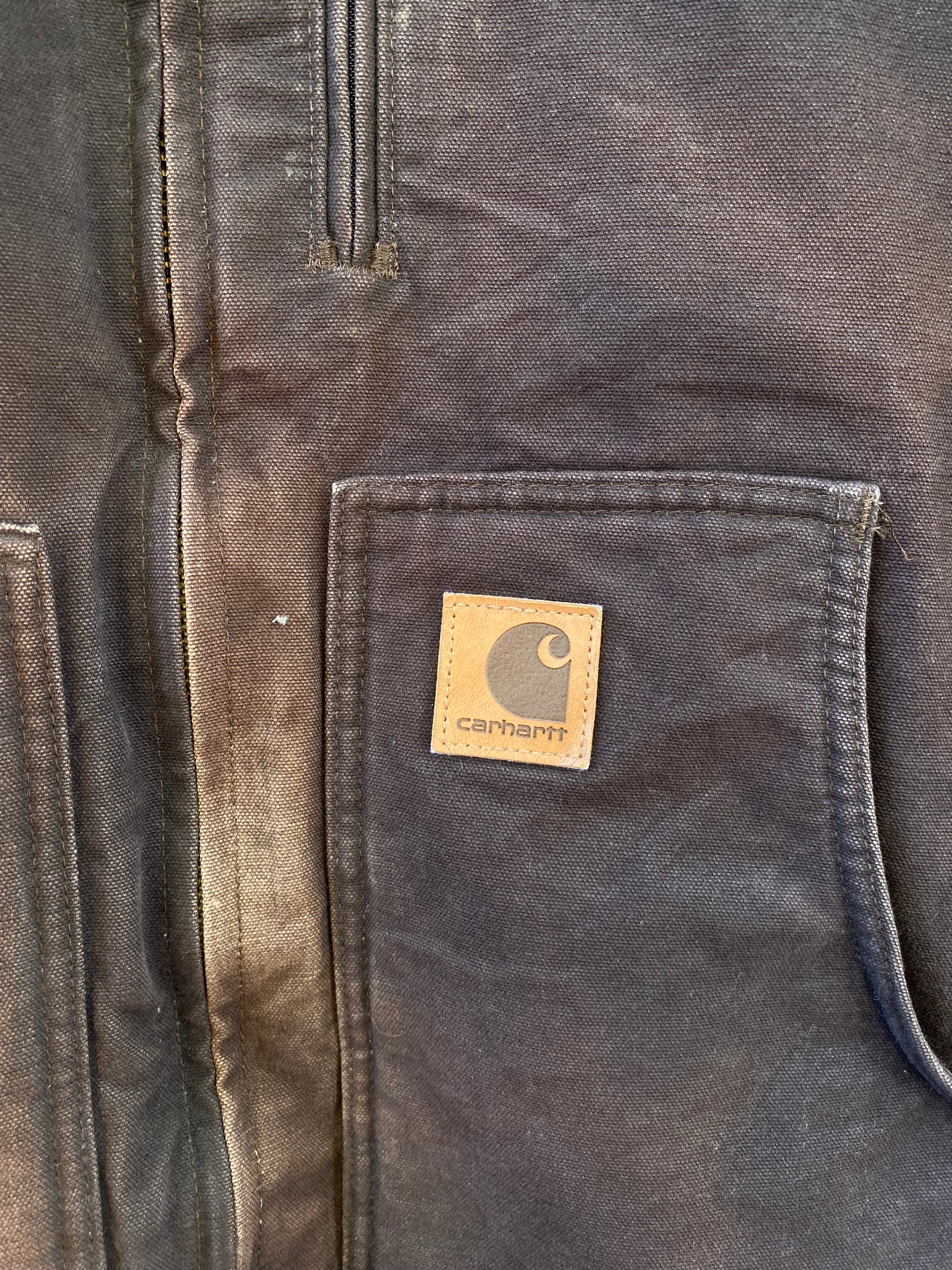 [L] Carhartt Faded Chocolate Brown C61DKB Arctic Coat