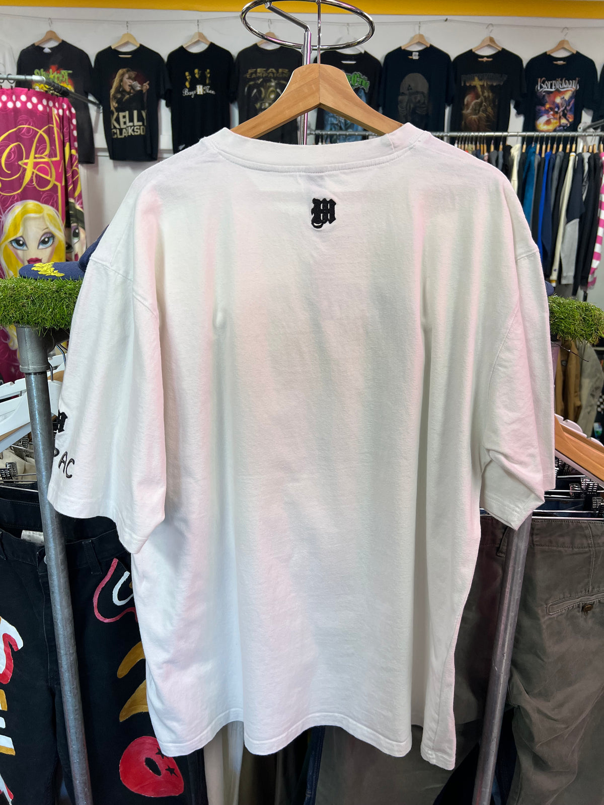 [XL] Tupac Black And White Big Face Makaveli Tshirt