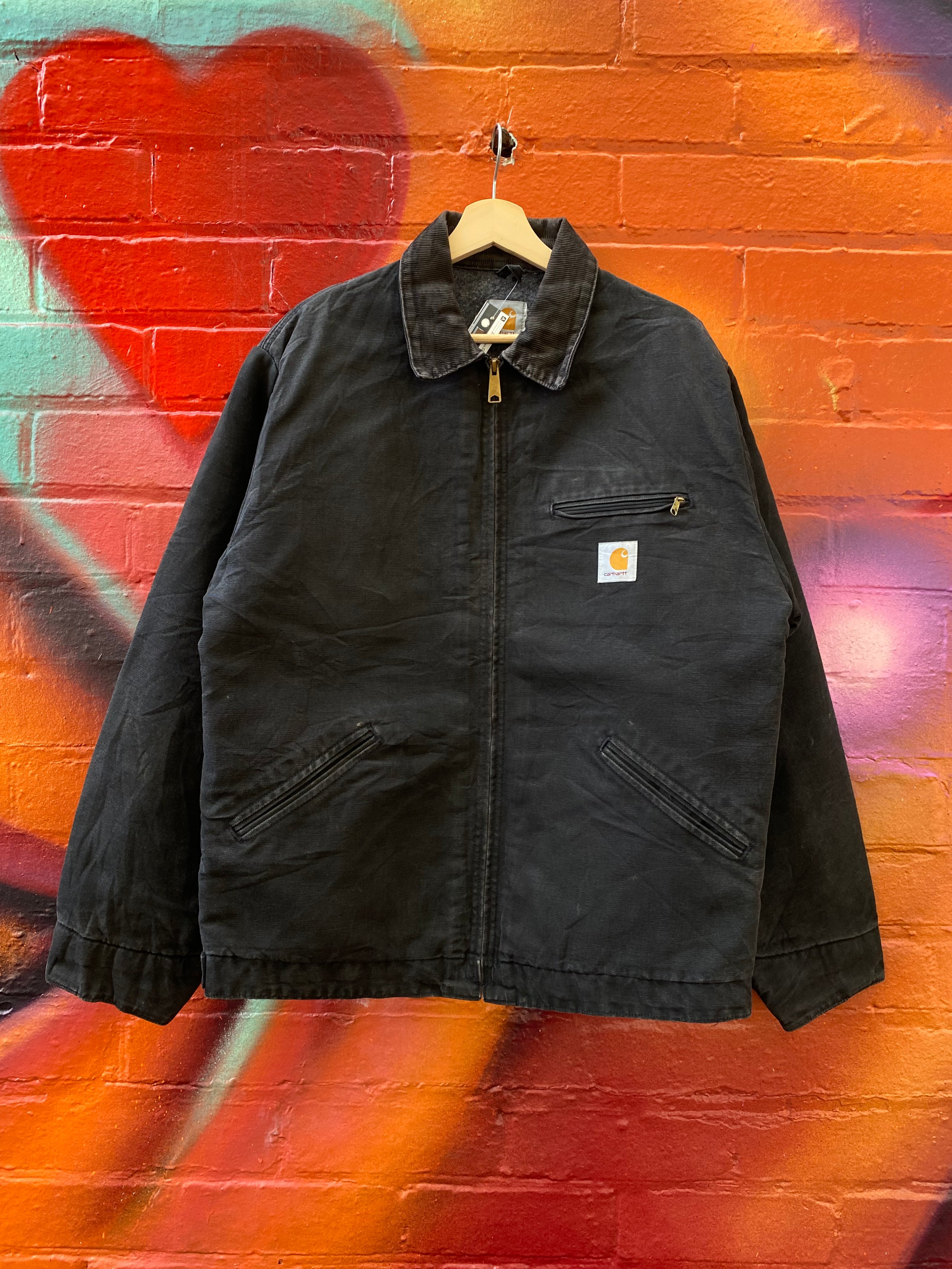 [L] Carhartt Tall Black Detroit Jacket