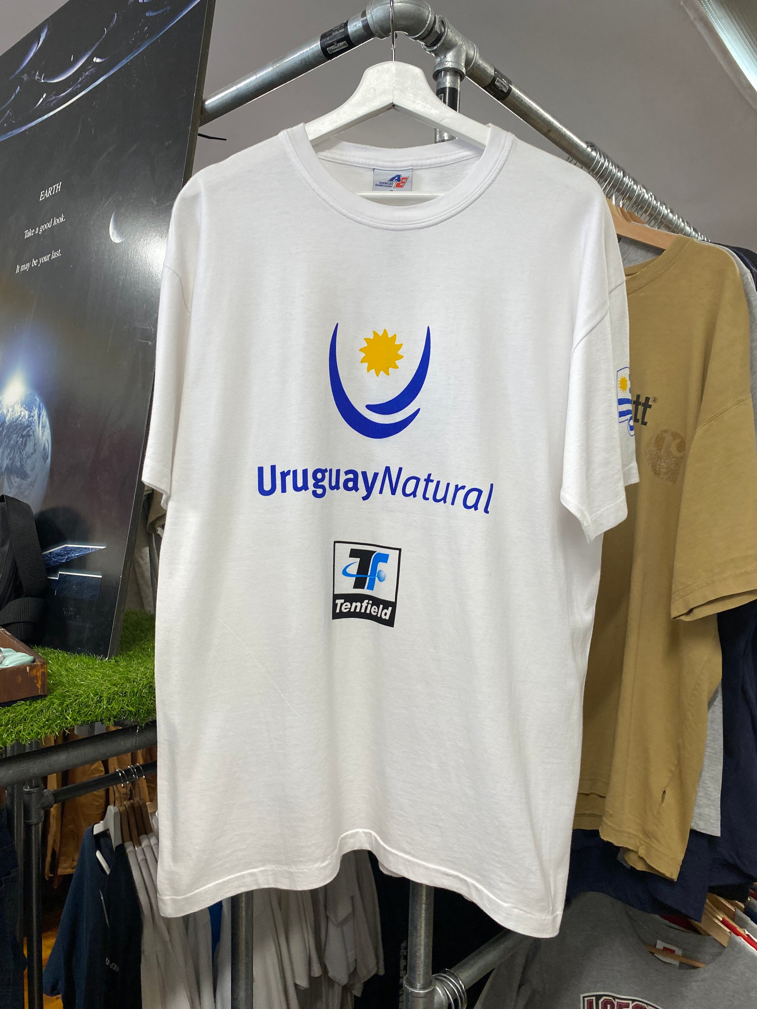 M - 2002 Korea x Japan FIFA World Cup Uruguay DS White Tee