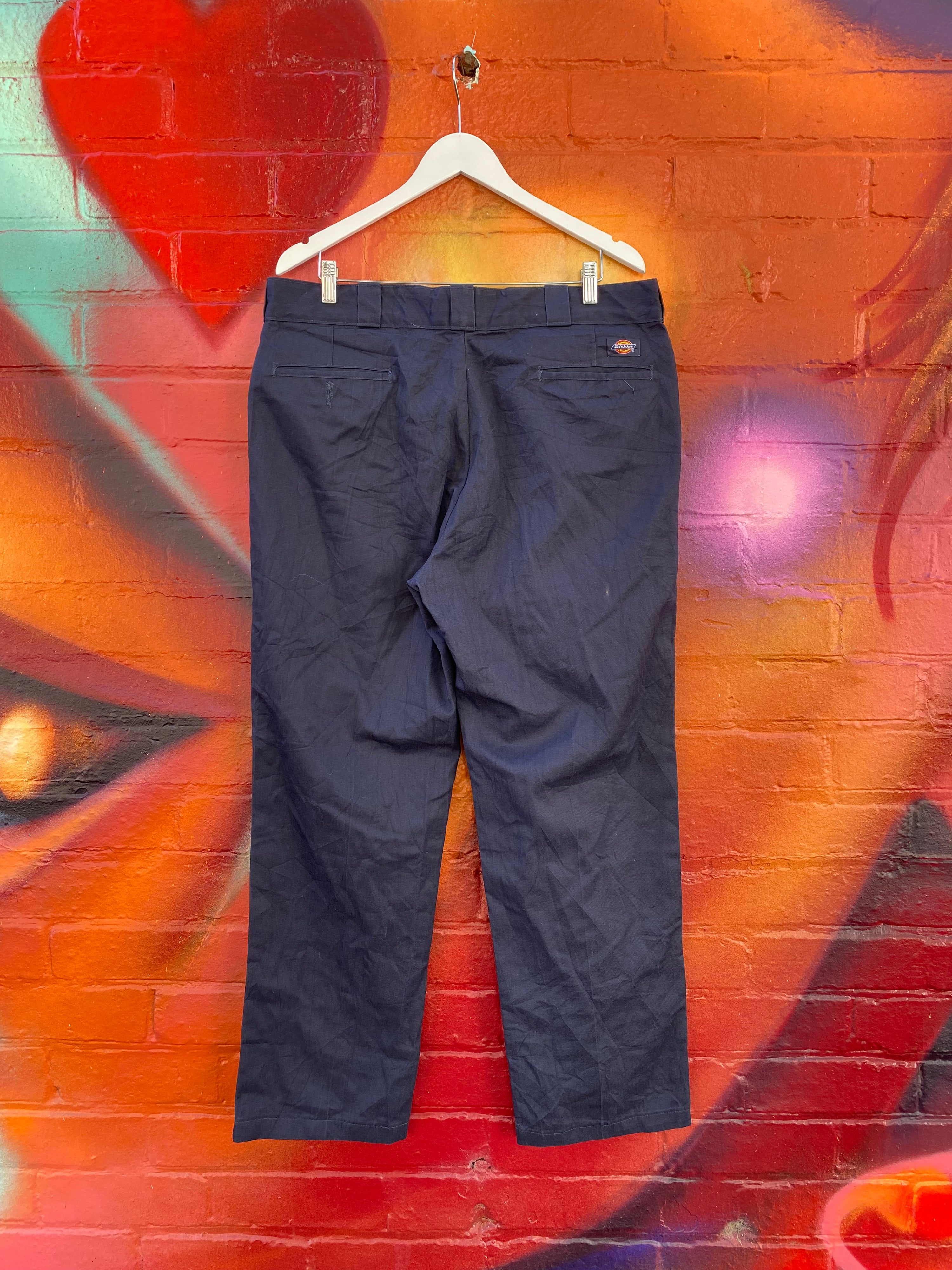 [40] Dickies Navy Work Pants D162