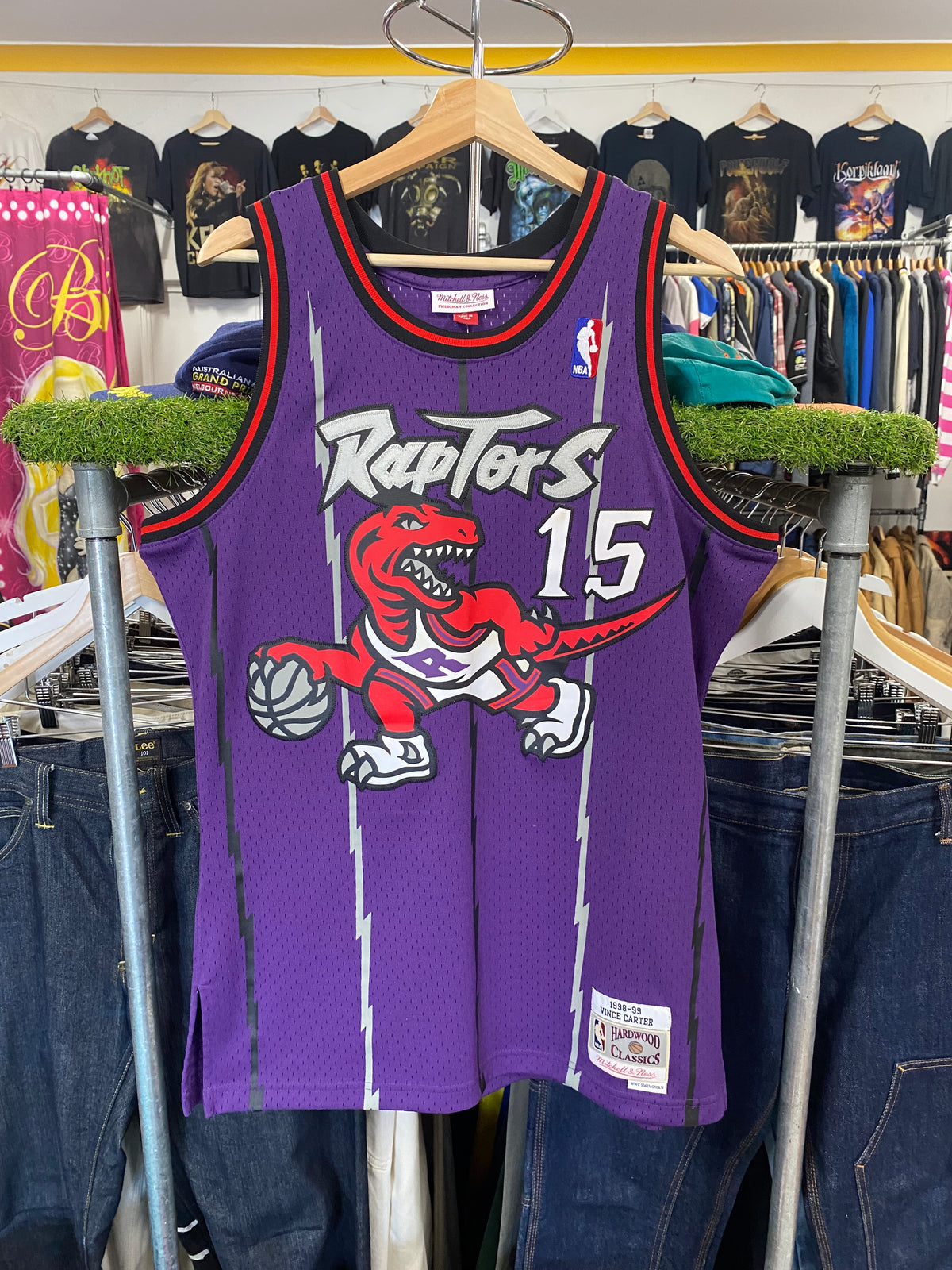 [M] Mitchell And Ness #15 Carter Raptors Hardwood Classic Jersey