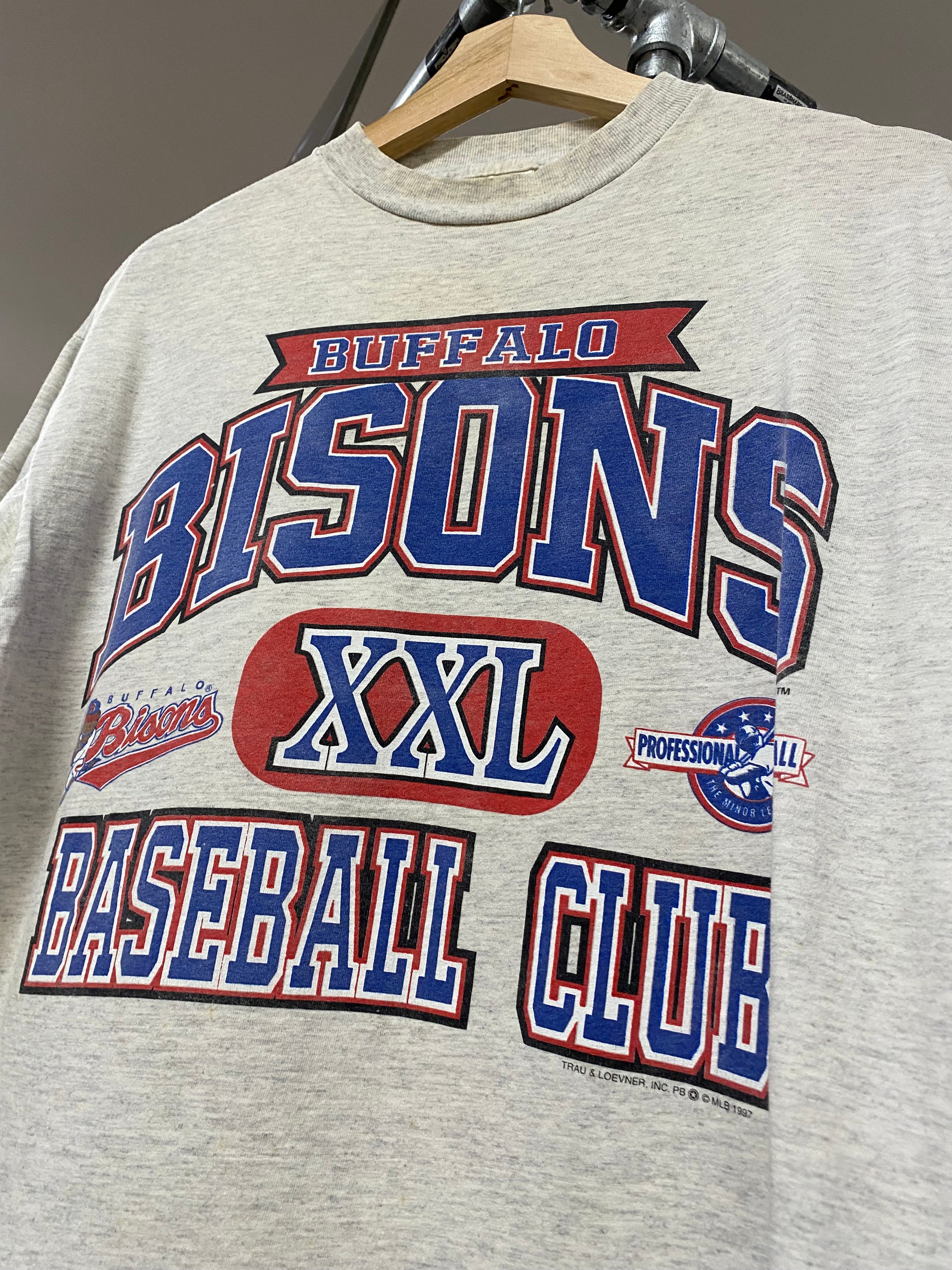 L - 1997 Buffalo Bisons Baseball Club Minor League Tee