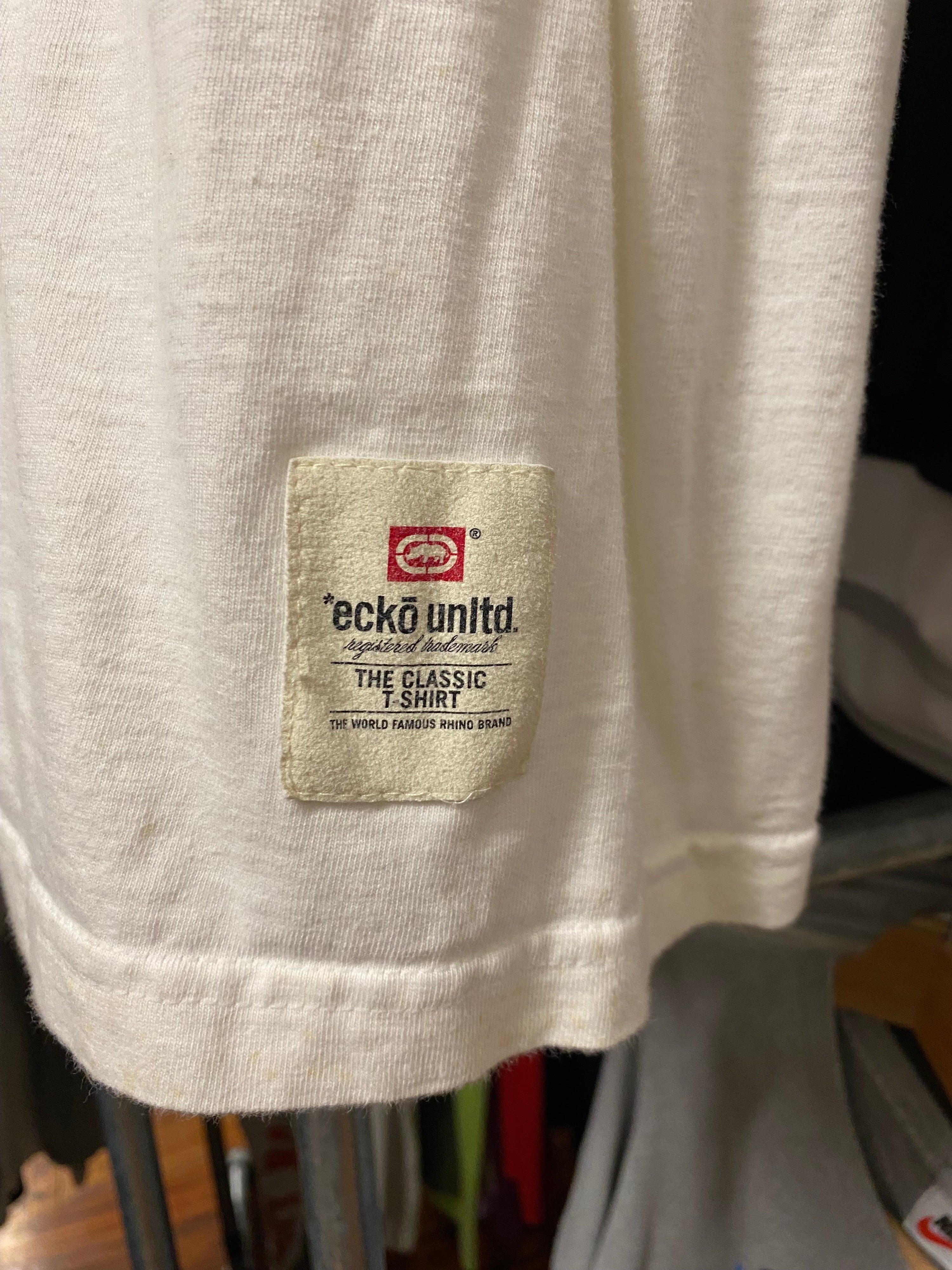 3XL - 2000s ECKO Puff Print White DS Tee