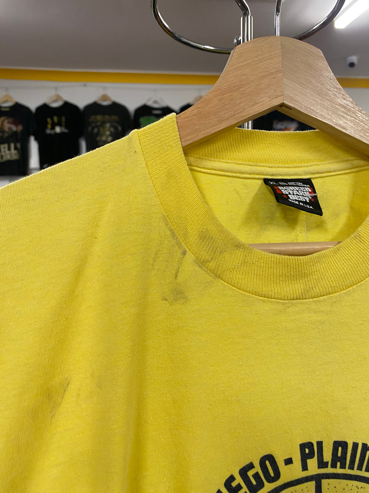 [XL] Otsego-Plainwell Hoopsters Yellow Tee