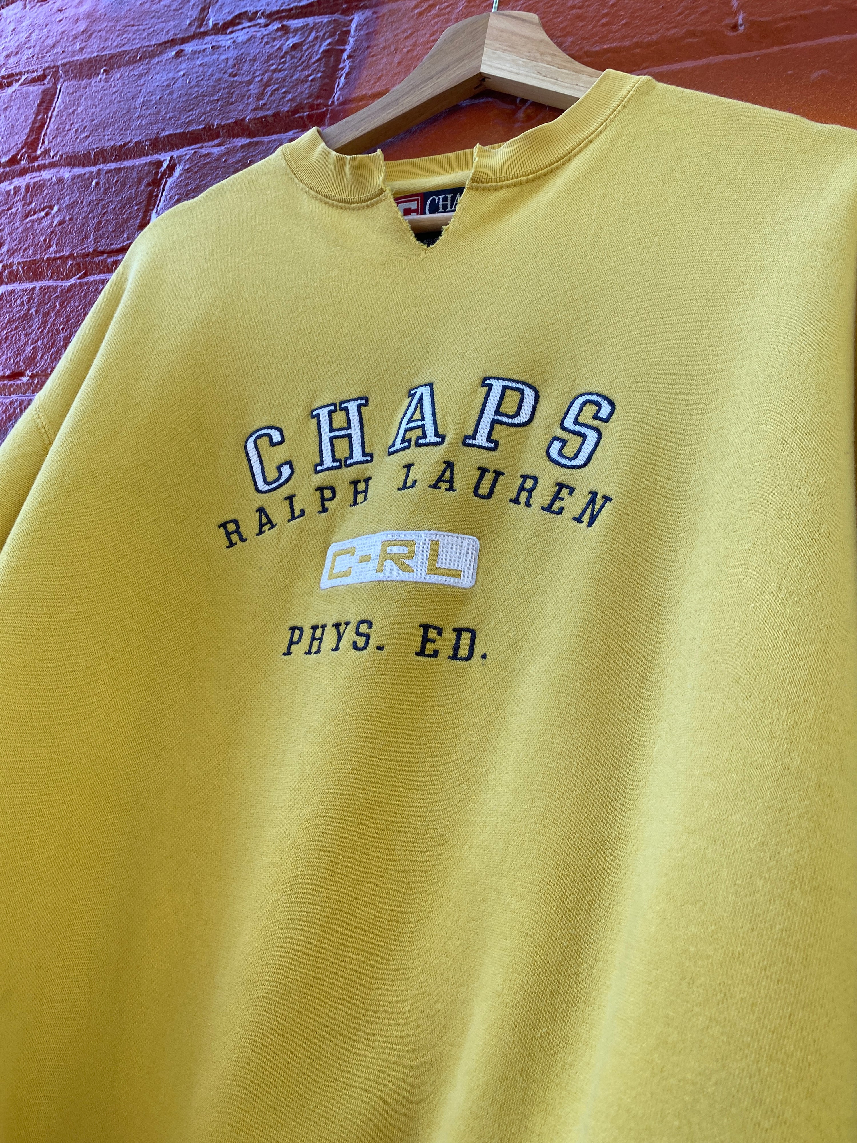 S - RL Chaps Yellow Phys-Ed Jumper