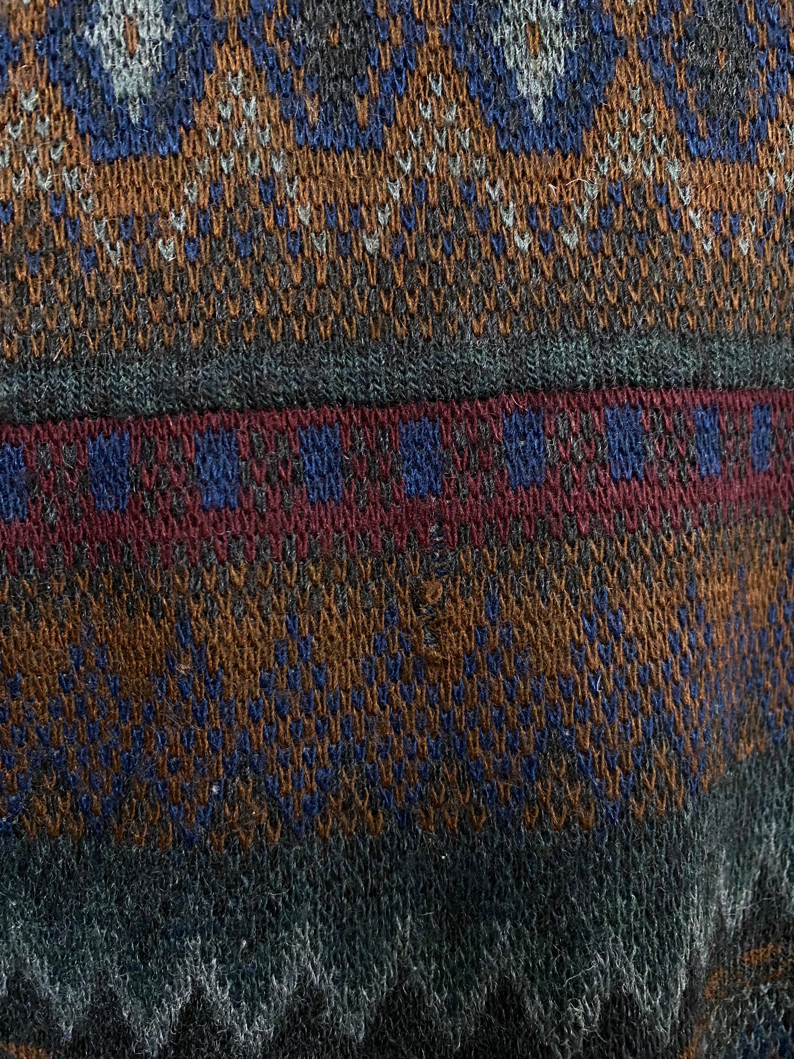 [S] Alfani Brown/Navy Knit Jumper