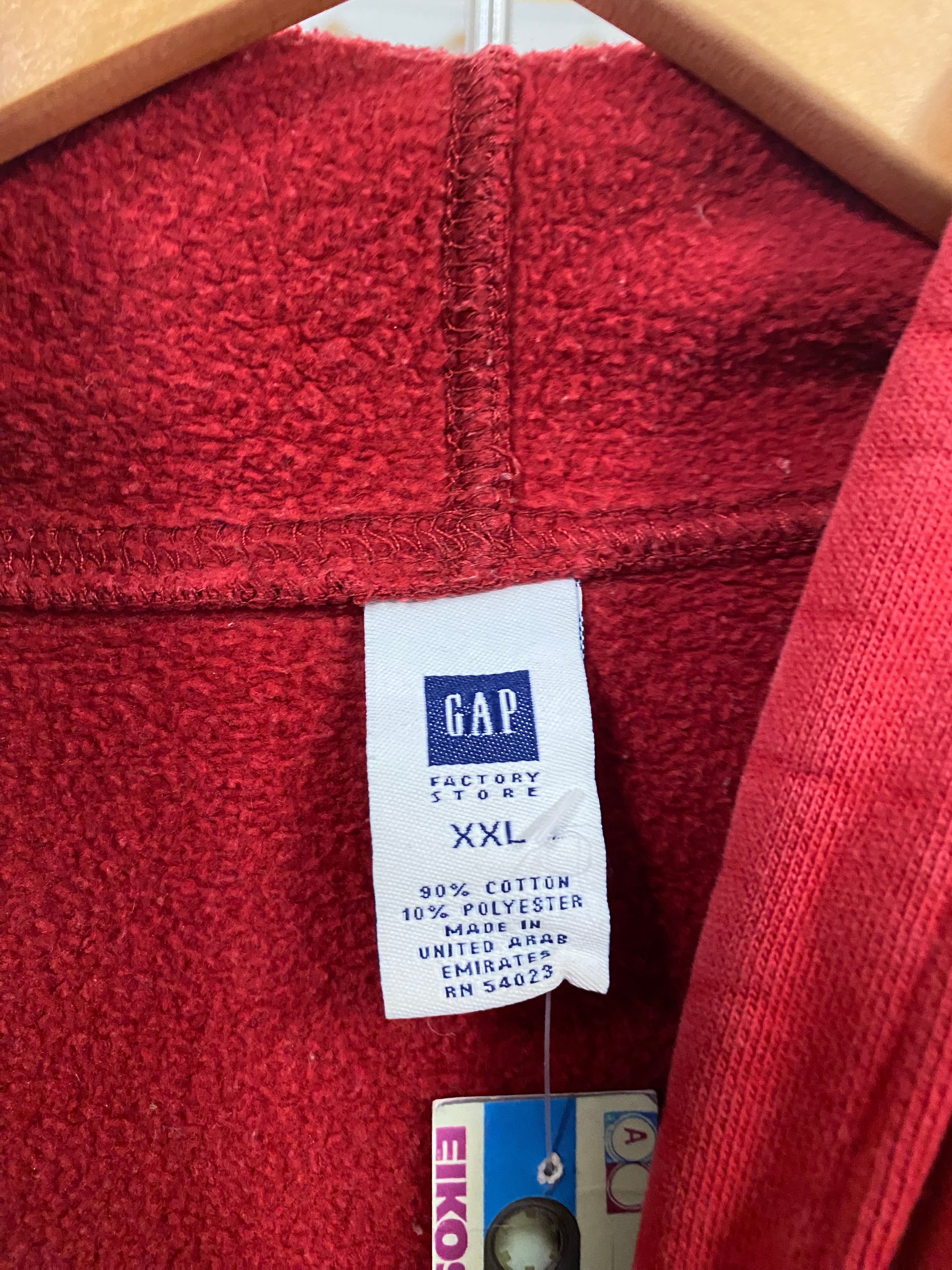 [2XL] Heavyweight GAP Hoodie Red