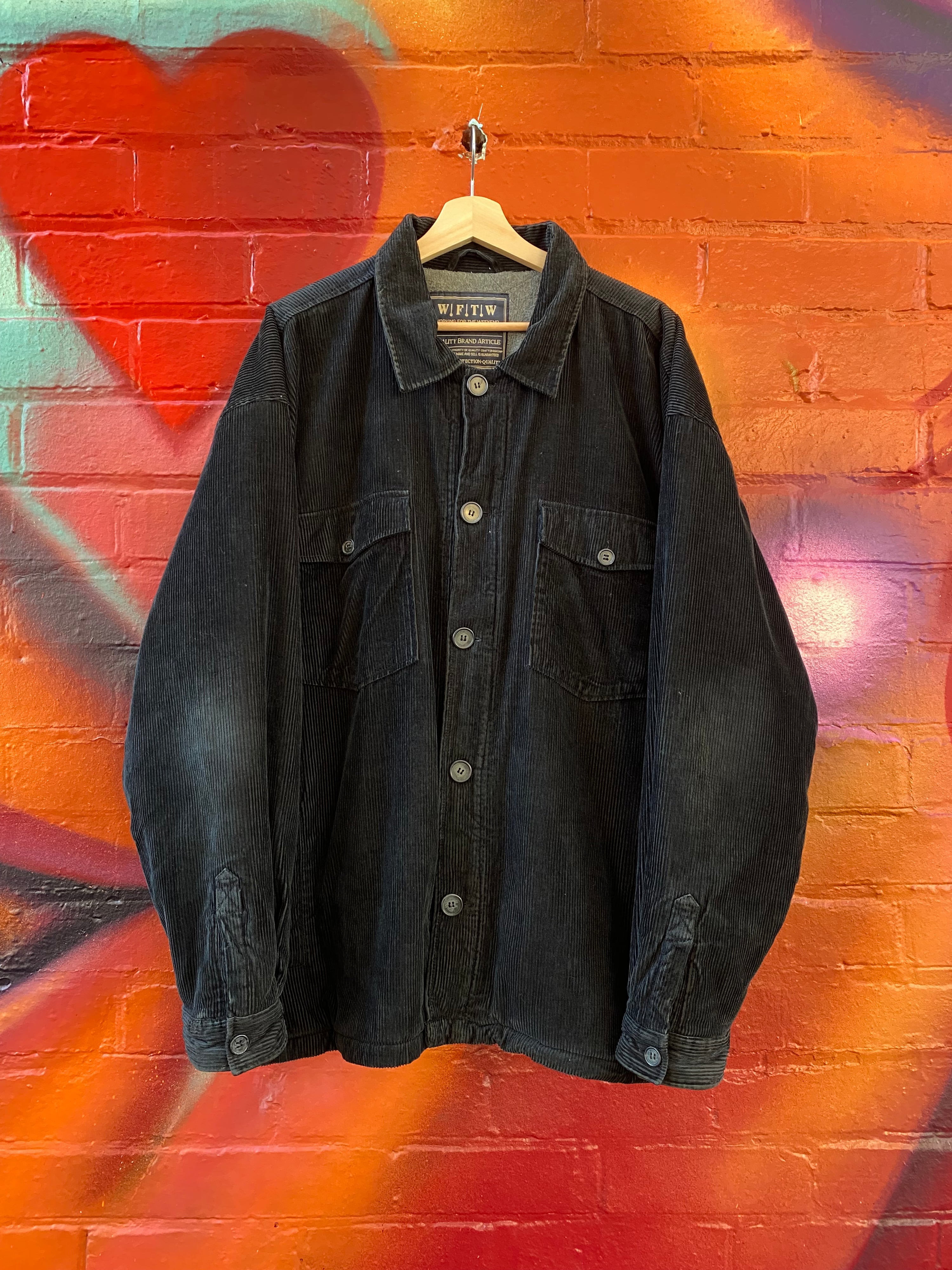 [L] WFTW Black Corduroy Jacket