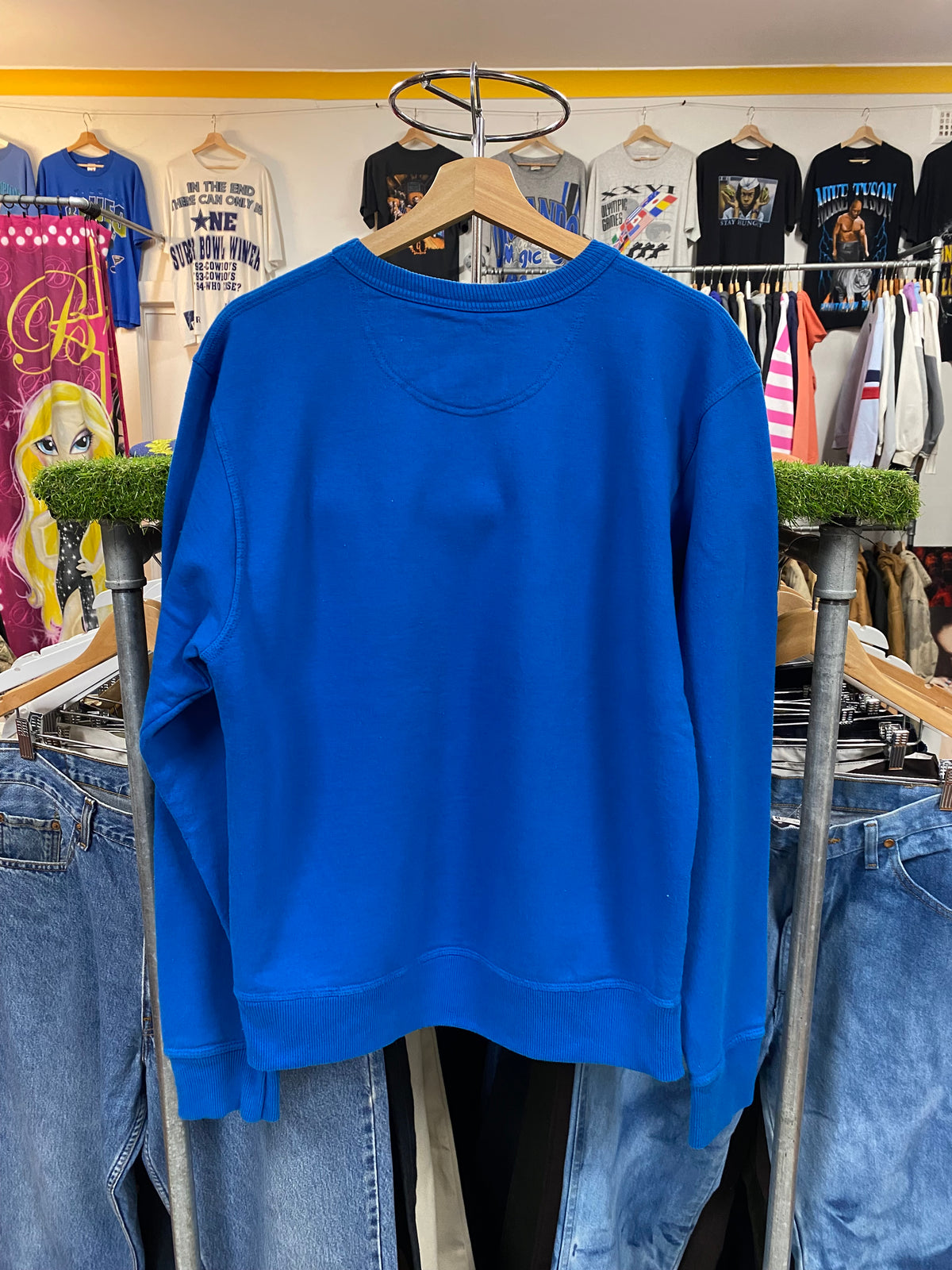 [S] Champion Blue Centre Logo Jumper