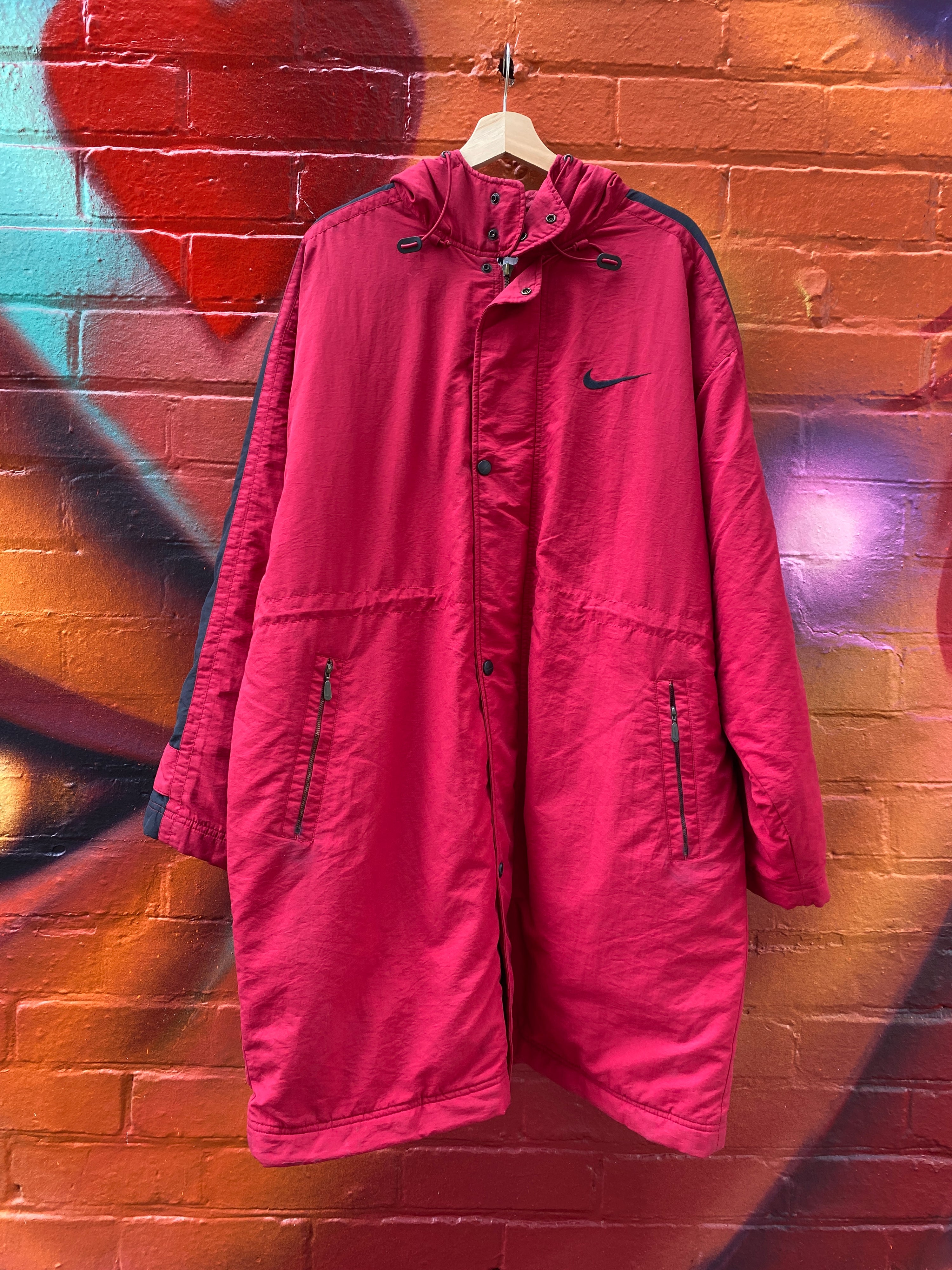 L - Bootleg Nike Pentathlon Oversize Red Jacket