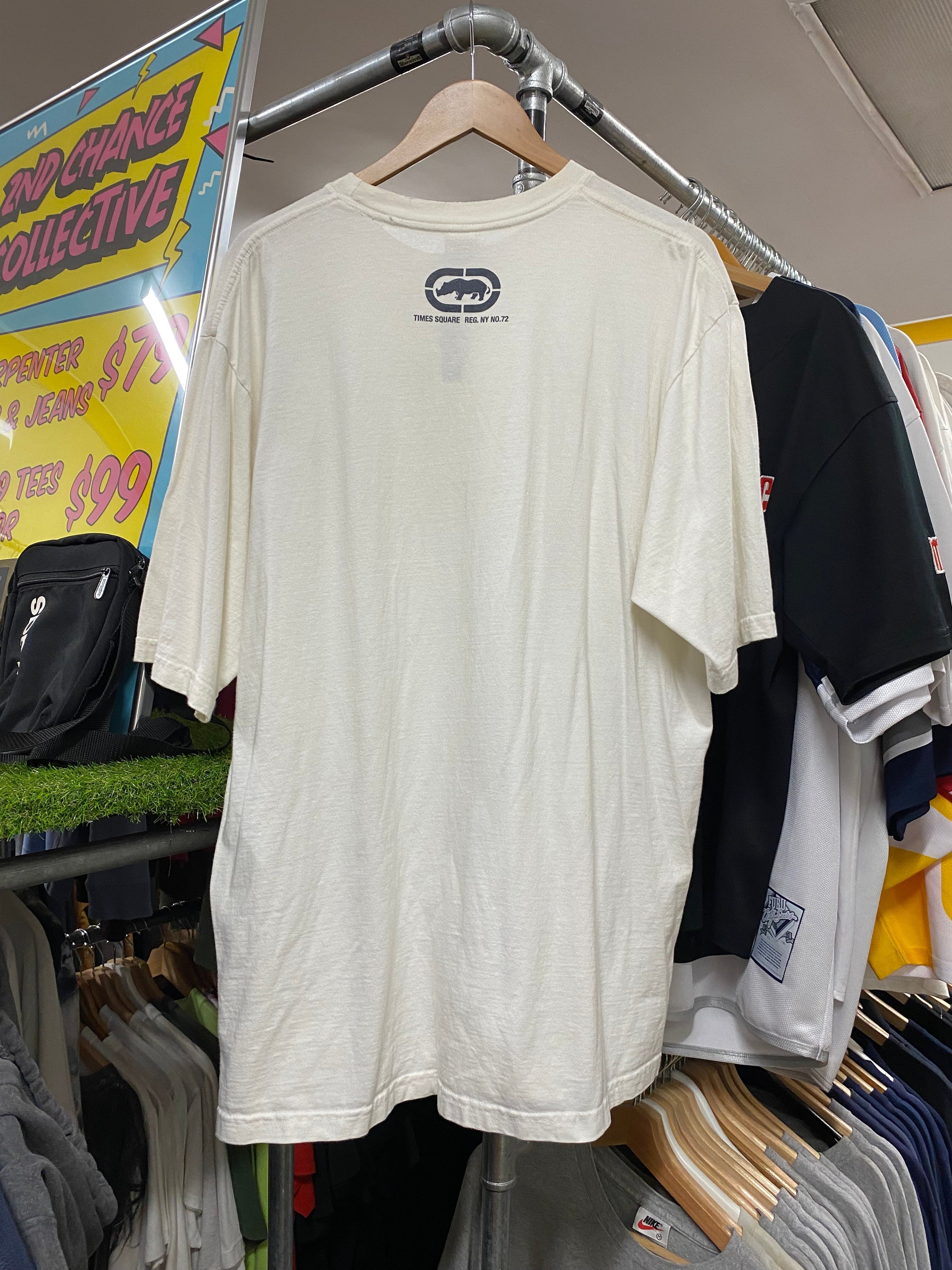 3XL - 2000s ECKO Puff Print White DS Tee