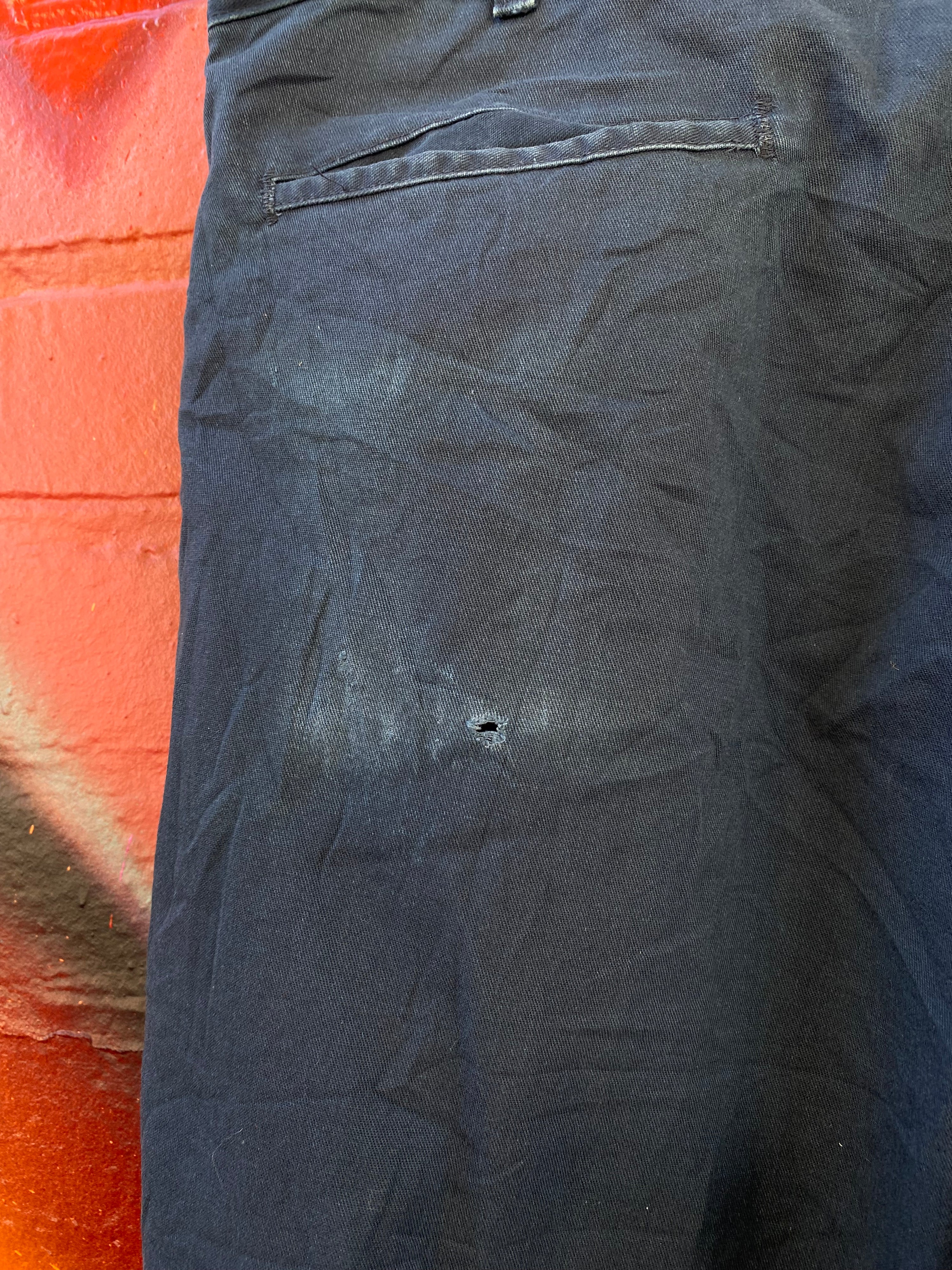 [38] Dickies Navy Pleated Work Pants D137