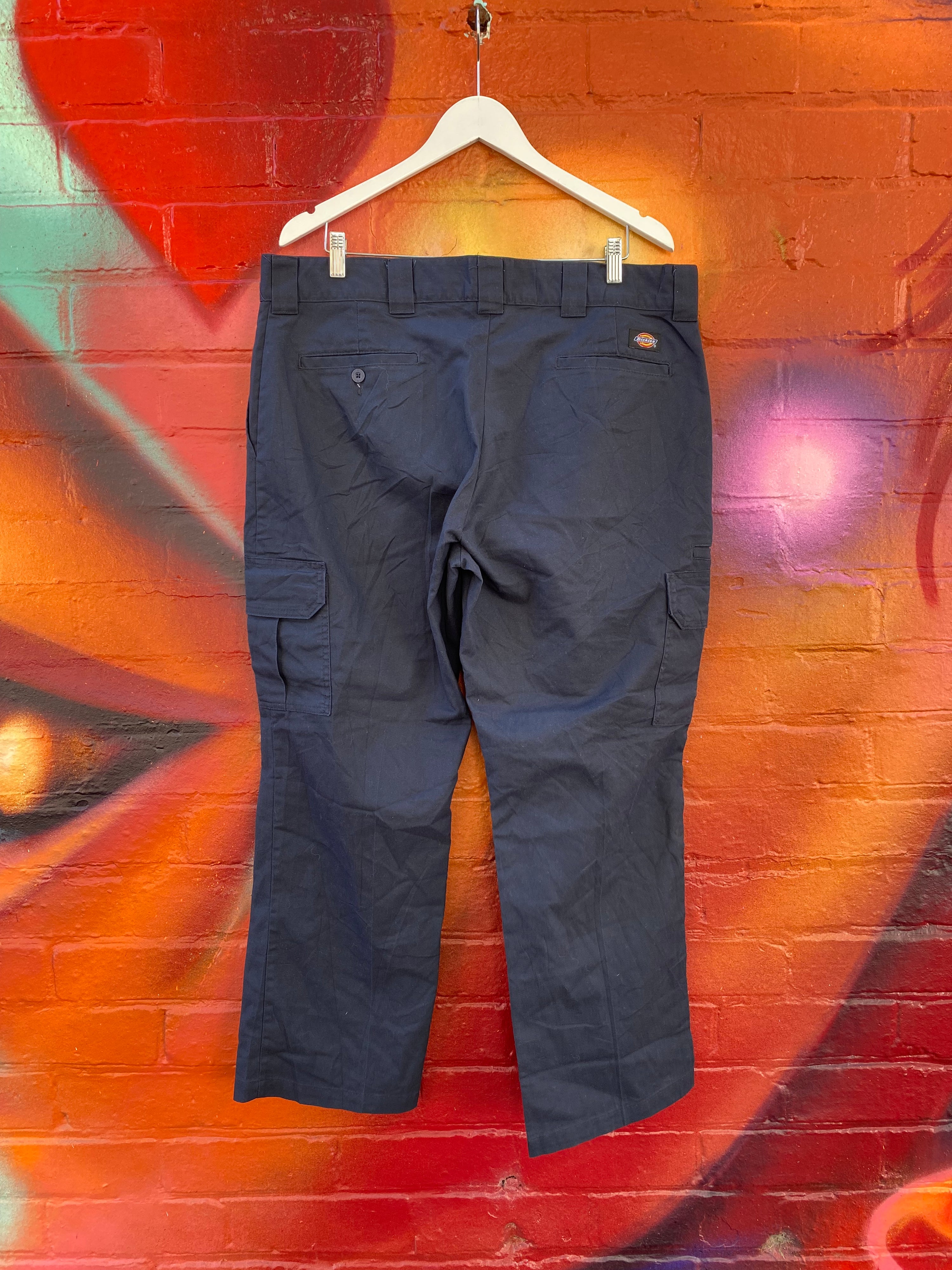[38] Dickies Flex Navy Cargo Pants D106