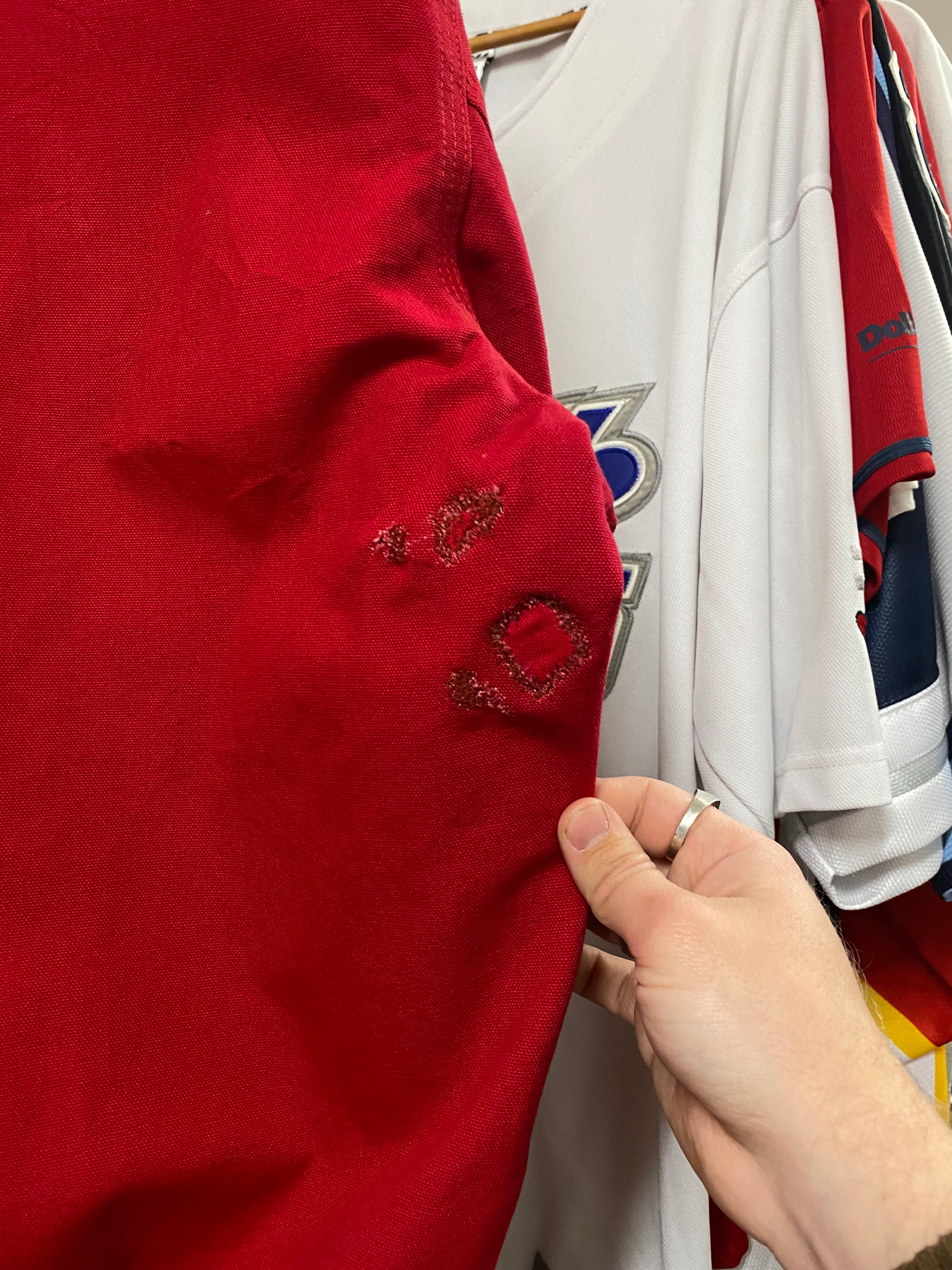 [XL] Vintage Carhartt Red Active Hooded Jacket