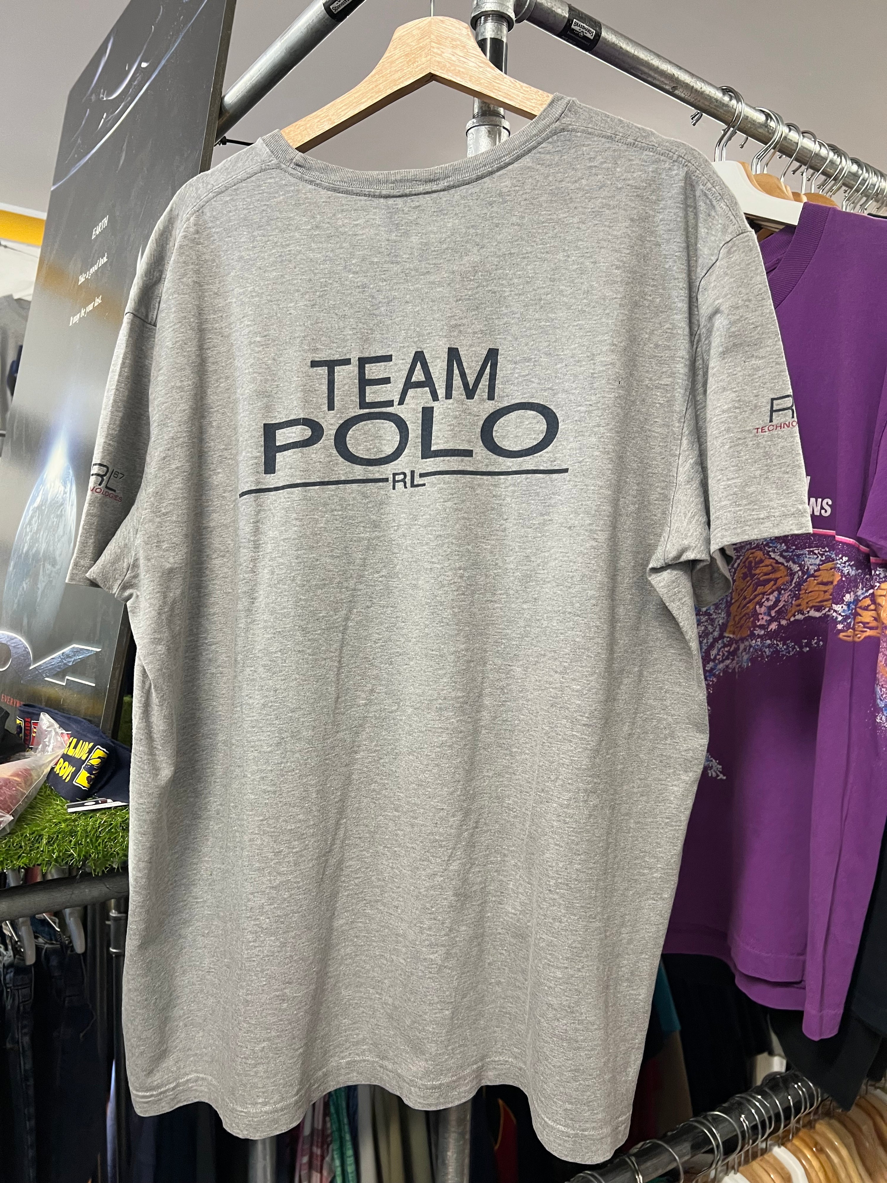 [L] RL Polo Sport DS Grey Pocket Tee