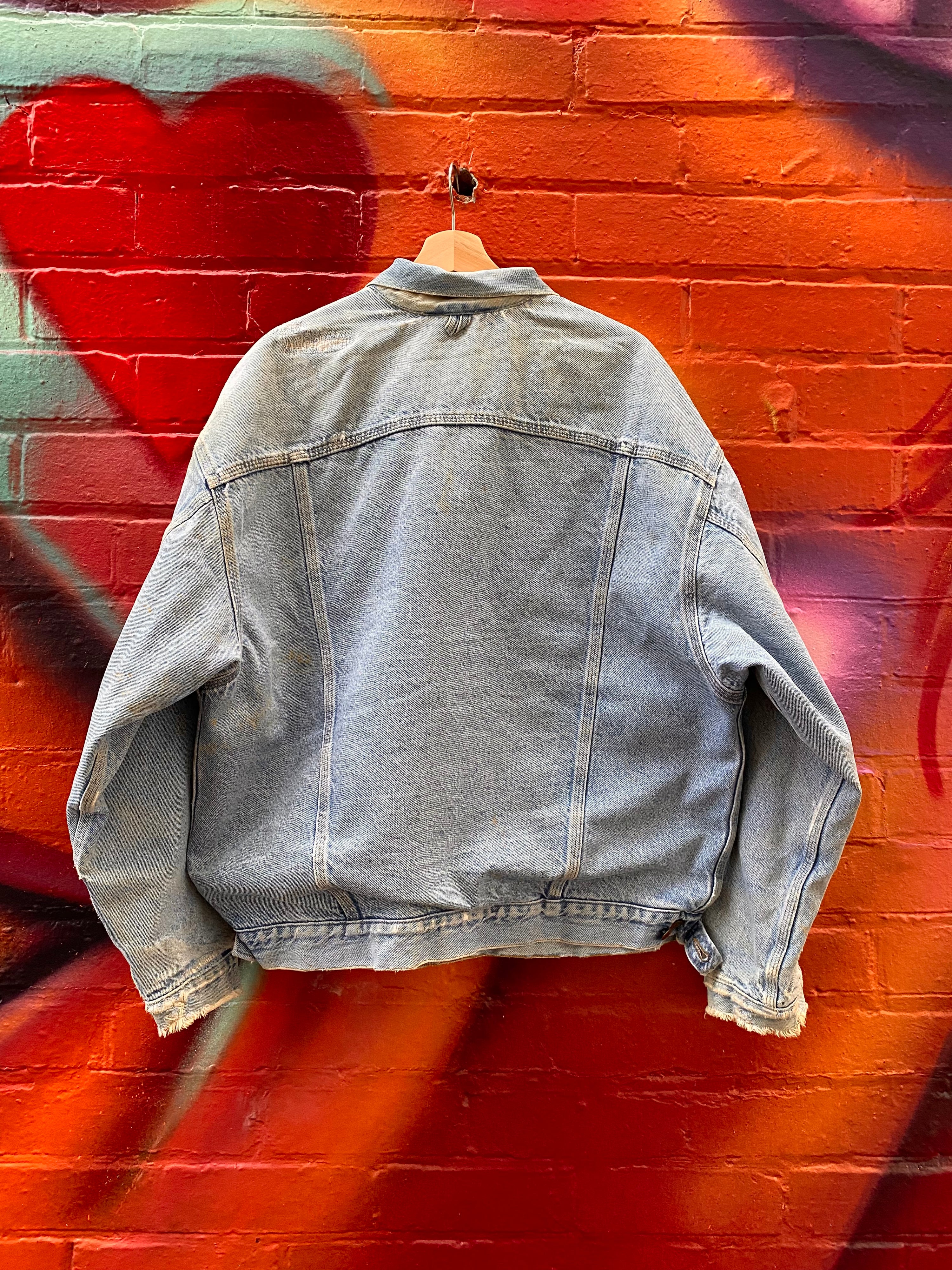 [XL] Carhartt Vintage Denim Jacket with Blanket Lining
