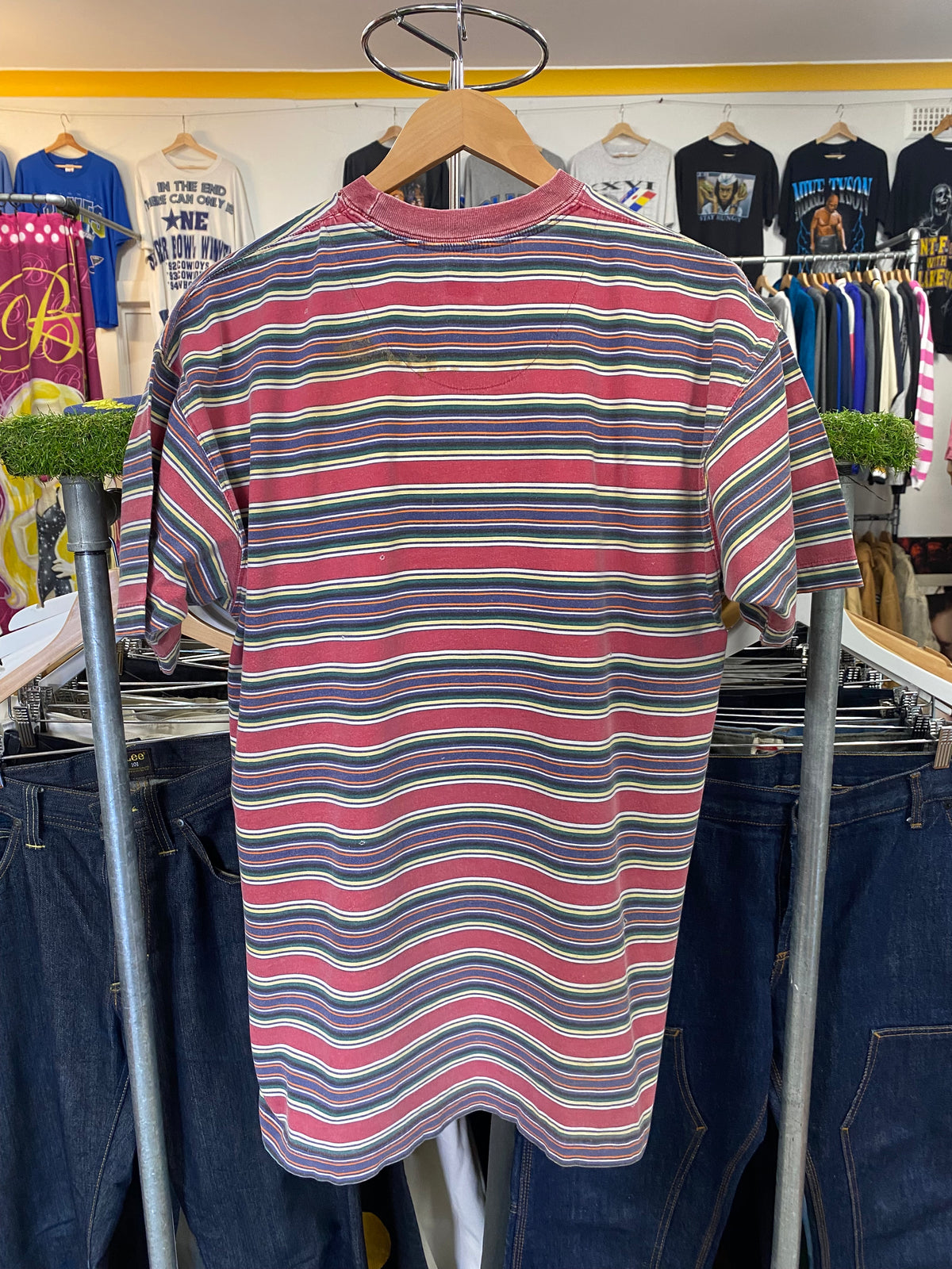 L - 1990s Vintage Pash Striped Tee