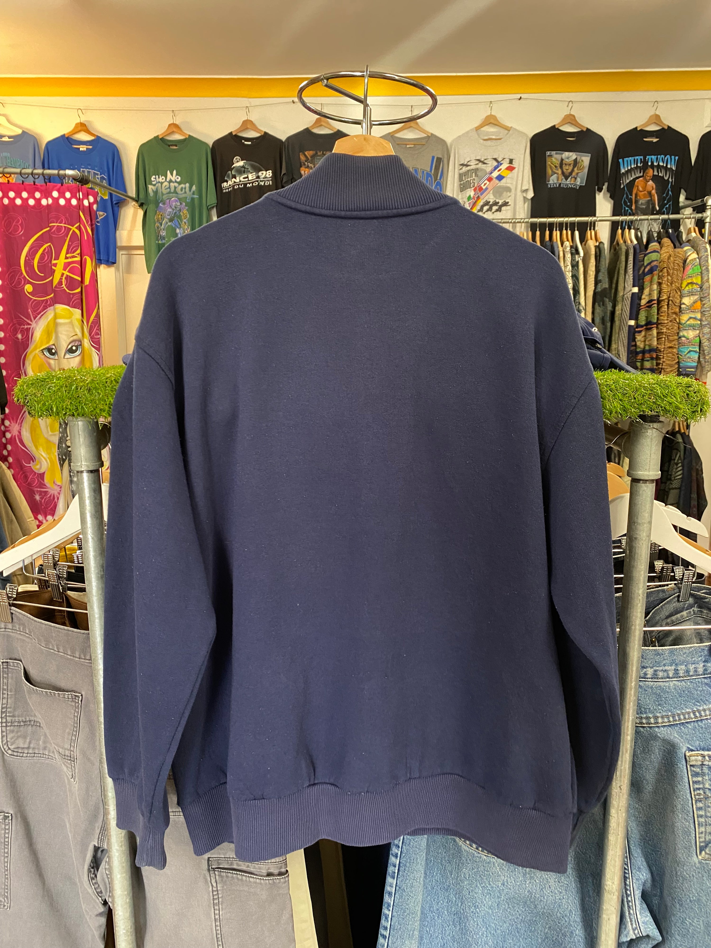 [XL] UMBRO Dark Blue Zip Up 2 Pocket Jumper