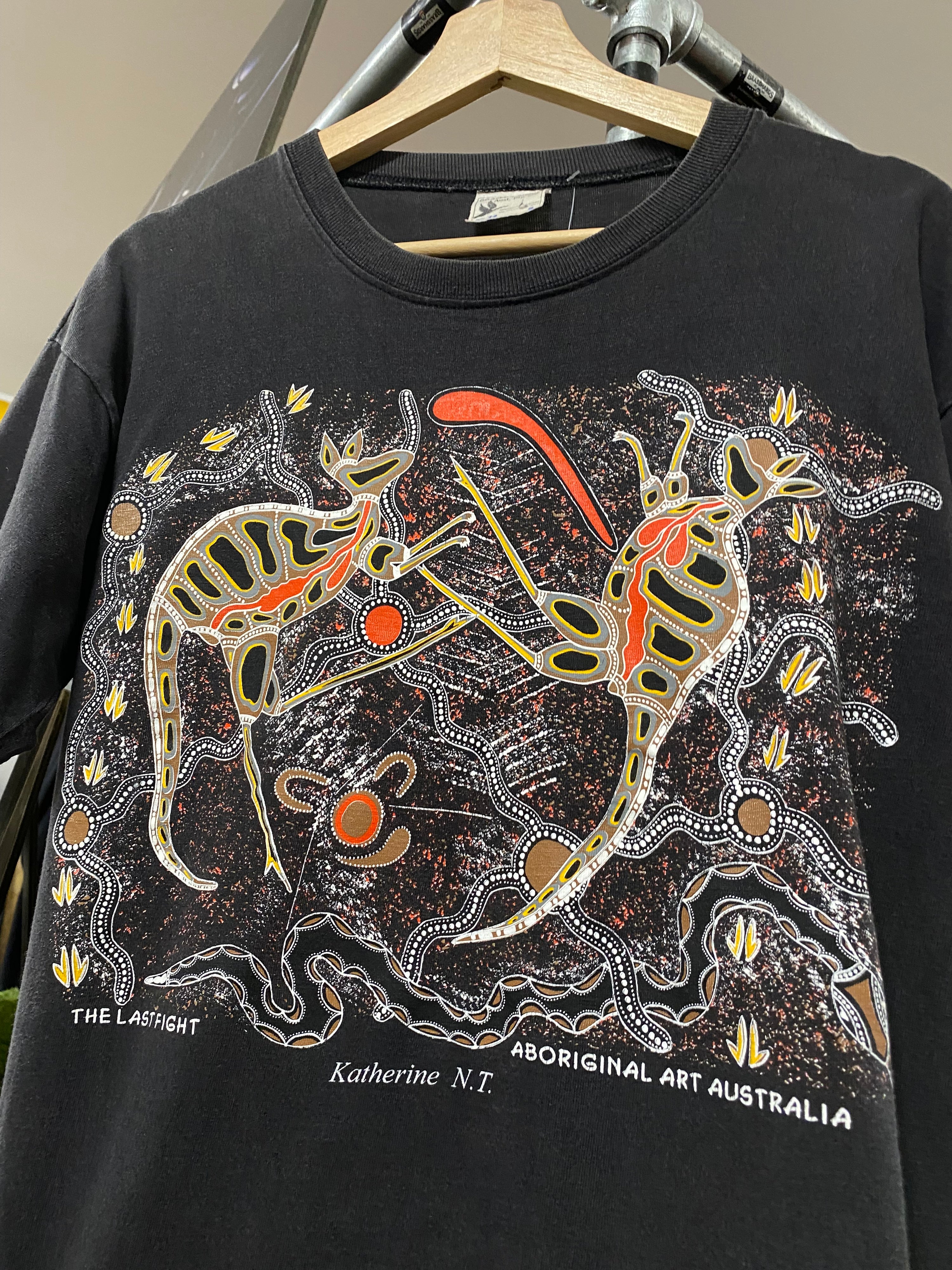 [S] 1995 Aboriginal Art: The Last Fight Black Tee
